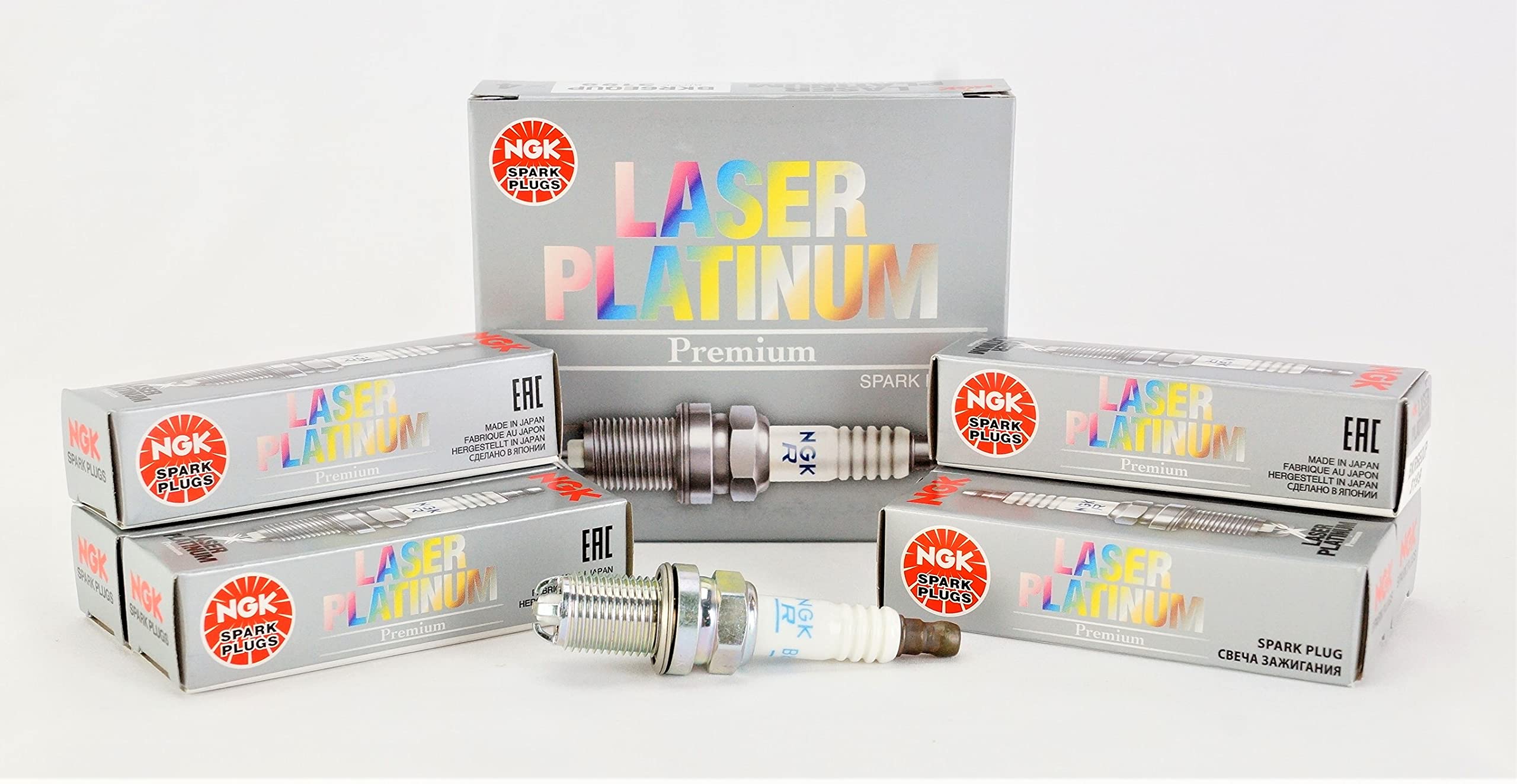 Ngk (3199) Bkr6Equp Laser Platinum Spark Plug (6 Pack)
