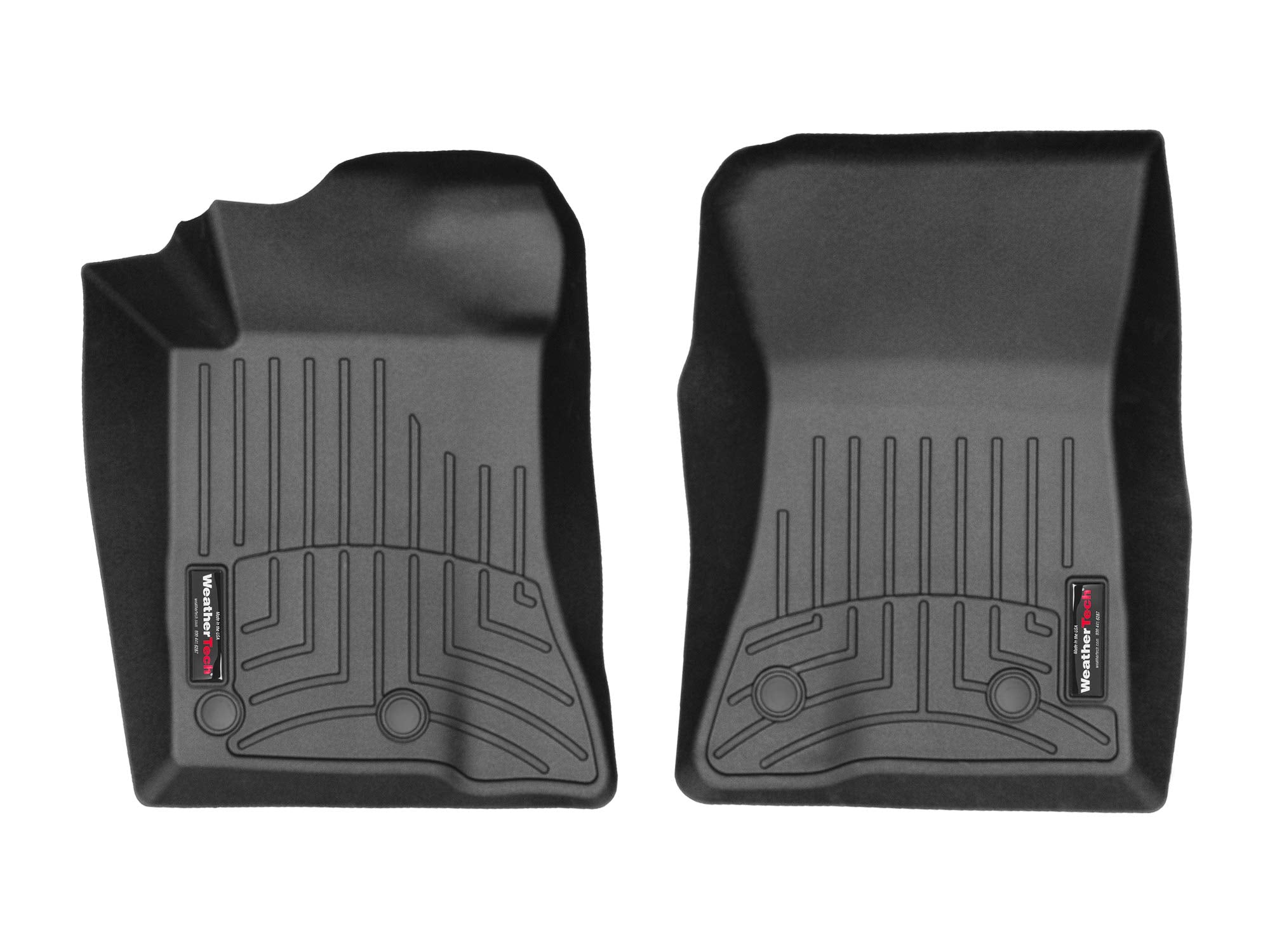 Weathertech Custom Fit Floorliners For Ford Mustang, Mustang Dark Horse, Mustang Mach 1, Mustang Shelby Gt500, Mustang Shelby Gt350-1St Row (446991), Black