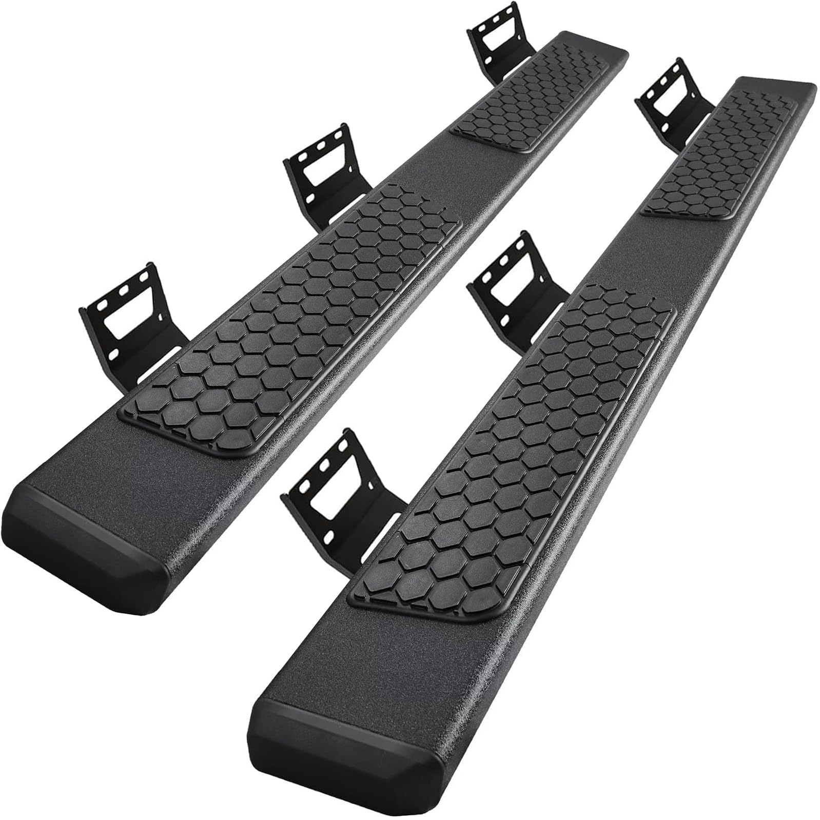 Comnova Side Steps Running Boards Compatible With 2019-2025 Dodge Ram 1500 Crew Cab New Body Style. 6.5 Inches Ram Rock Sliders Nerf Bars With Honeycomb Step Pad.