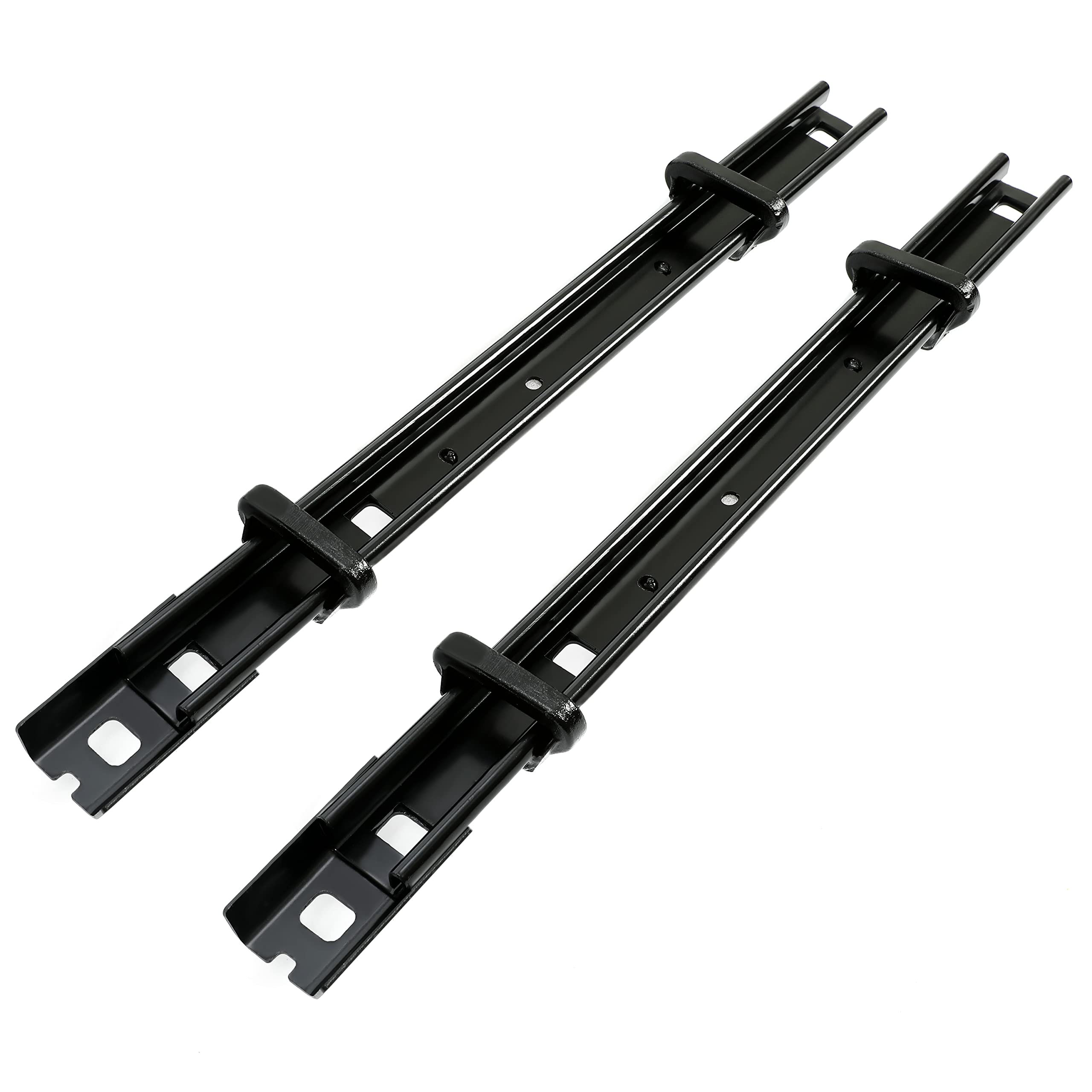 Kuafu Seat Bracket Compatible With 2015-2023 Ford Transit 2 Person Bench Seat Floor Track Bracket Black 2Pcs