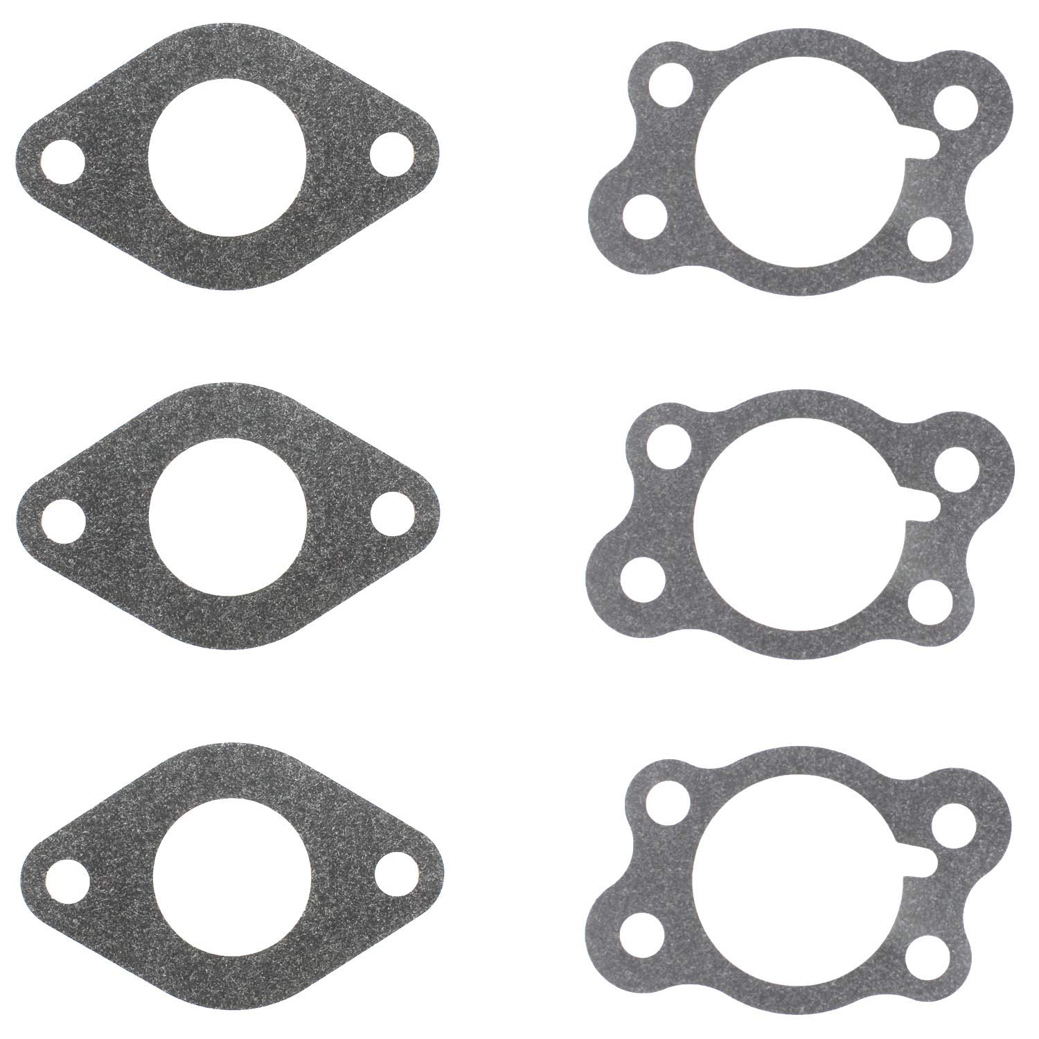 Yofmoo Carburetor Gasket Compatible With Ezgo Golf Cart 295Cc 350Cc Marathon Medalist Txt Freedom St Sport St350 Mpt Workhorse 800 875 1200 Club Clays Car Shuttle Gas 4-Cycle Robin Engine Pack Of 6