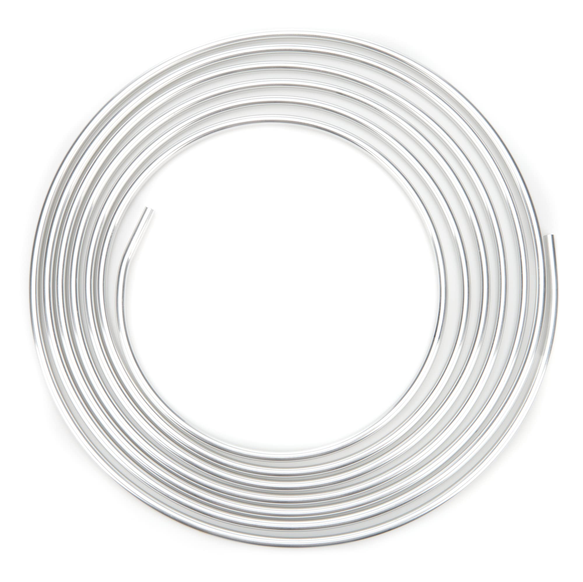 Allstar All40180 3/8' Diameter 25' Aluminum Coiled Tubing Fuel Line, Silver