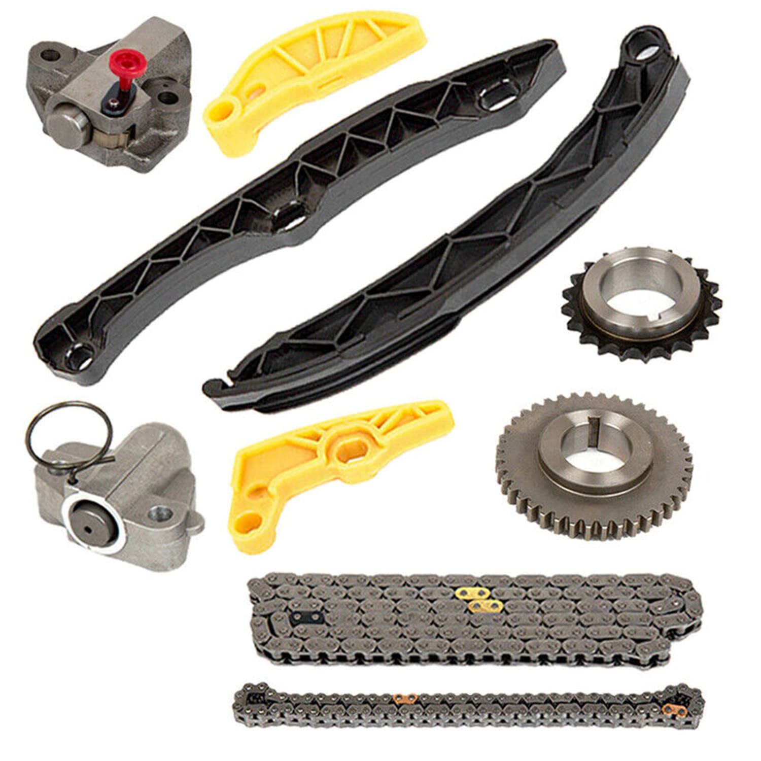 Cycwer Engine Timing Chain Kit Oil Pump Gear For G4Kj 2.4 2.0L Automotive Timing Chain Set Cam Phaser Camshaft