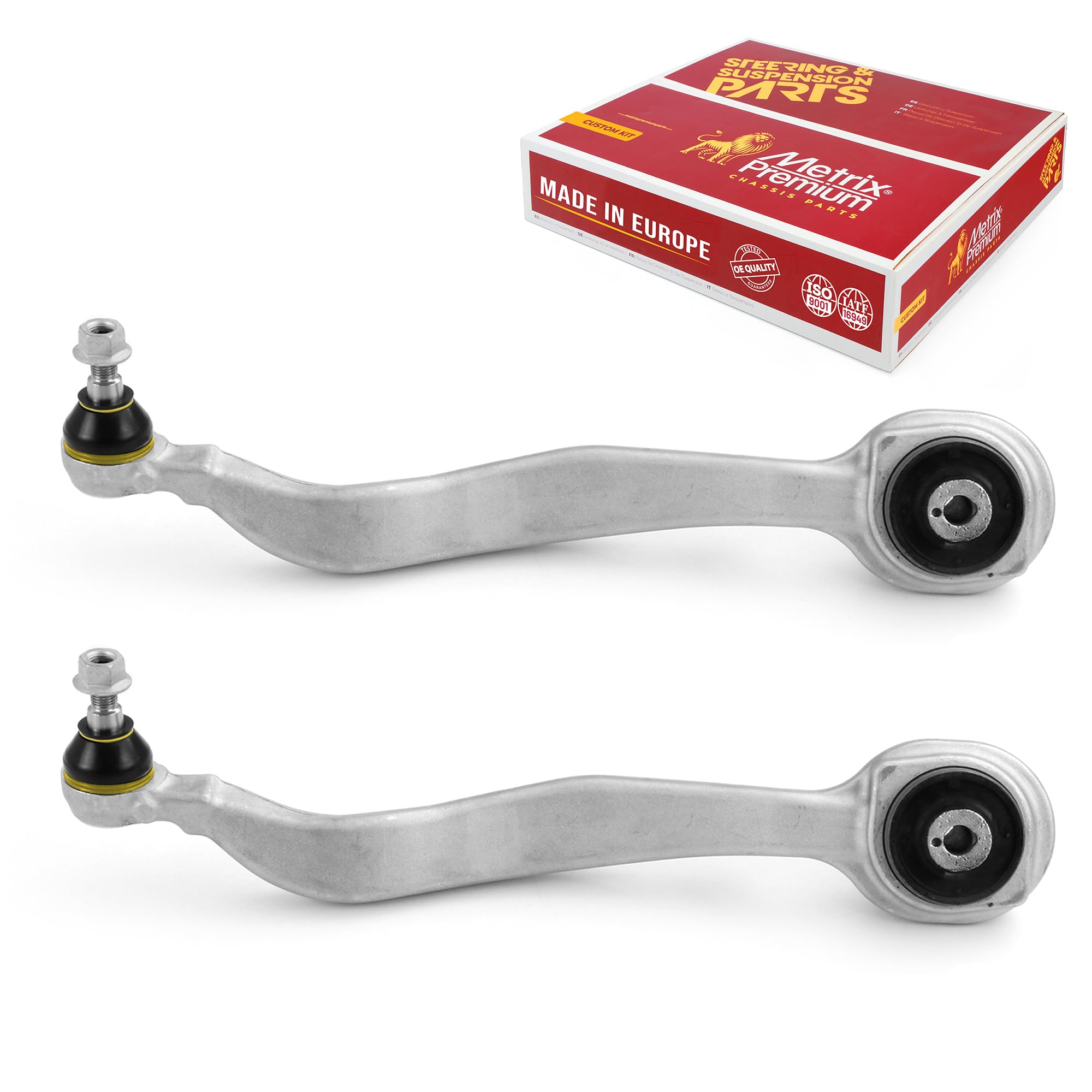 Metrix Premium Chassis Parts - Front Left & Right Lower Forward Control Arm W Ball Joint & Bushing Assembly Kit Fits 08-09 Mercedes-Benz C230 Awd, 08-11 C300 Awd, Replacement Tc3472, Made In Europe