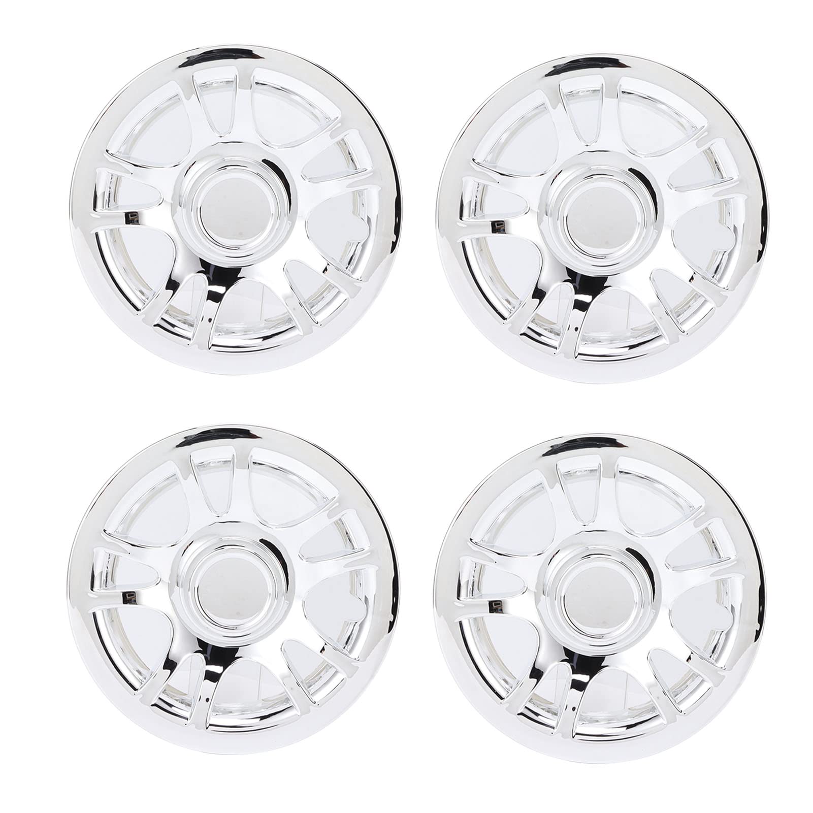 Golf Cart Ss Wheel Covers Hub Caps For Most Golf Carts 8 Inch (Set Of 4) Golf Cart Hub Caps Chrome Plated Wheel Covers Rim Protector For E Z Go Golf Cart