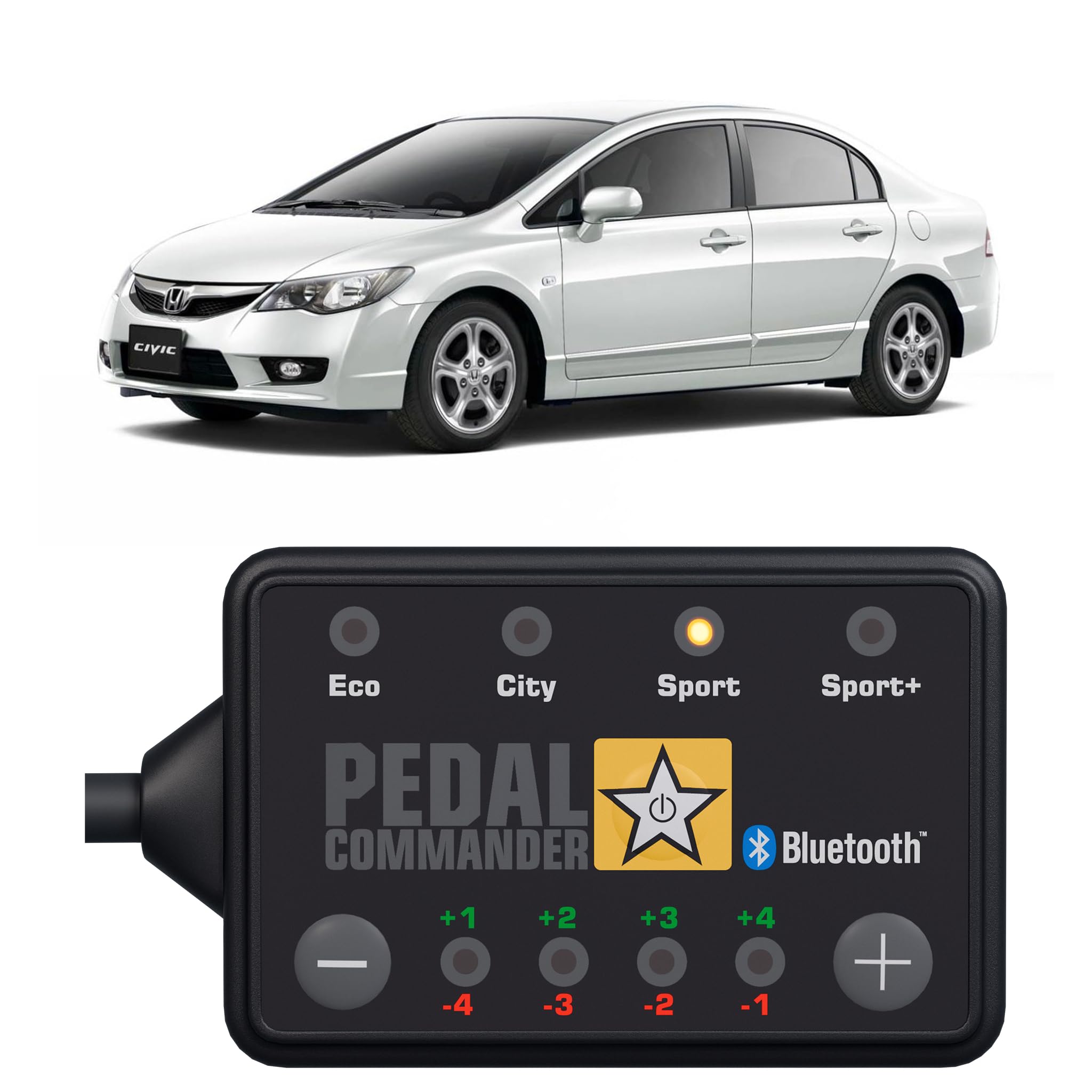 Pedal Commander For Honda Civic 2006-2011 Throttle Response Controller Fits: 8Th Gen, Base, Dx, Ex, Ex-L, Gx, Lx, Lx-S, Si, Vp, 1.3L 1.4L 1.6L 1.8L 2.0L 2.2L, Honda Civic Accessories