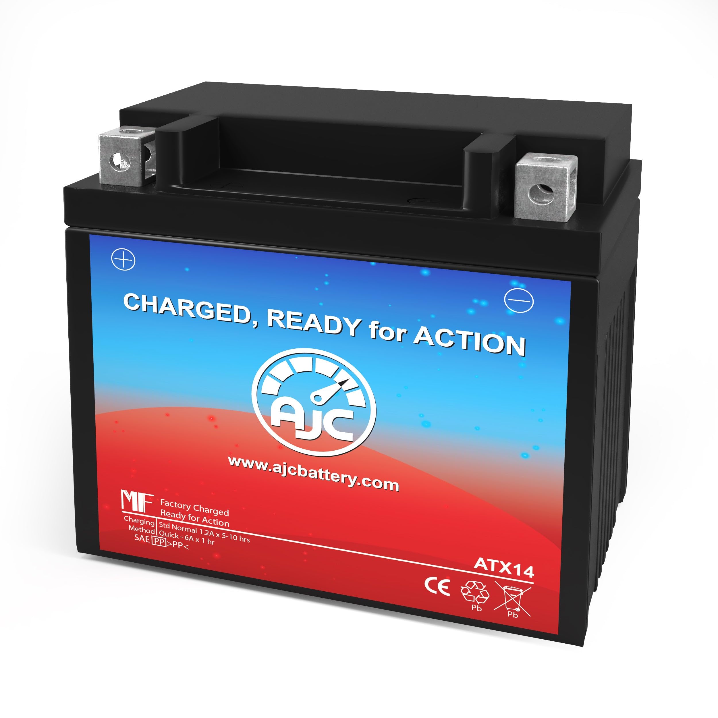 Ajc Battery Compatible With Kawasaki Vn1500 D E N Vulcan Classic 1500Cc Motorcycle Battery (1996-2009)