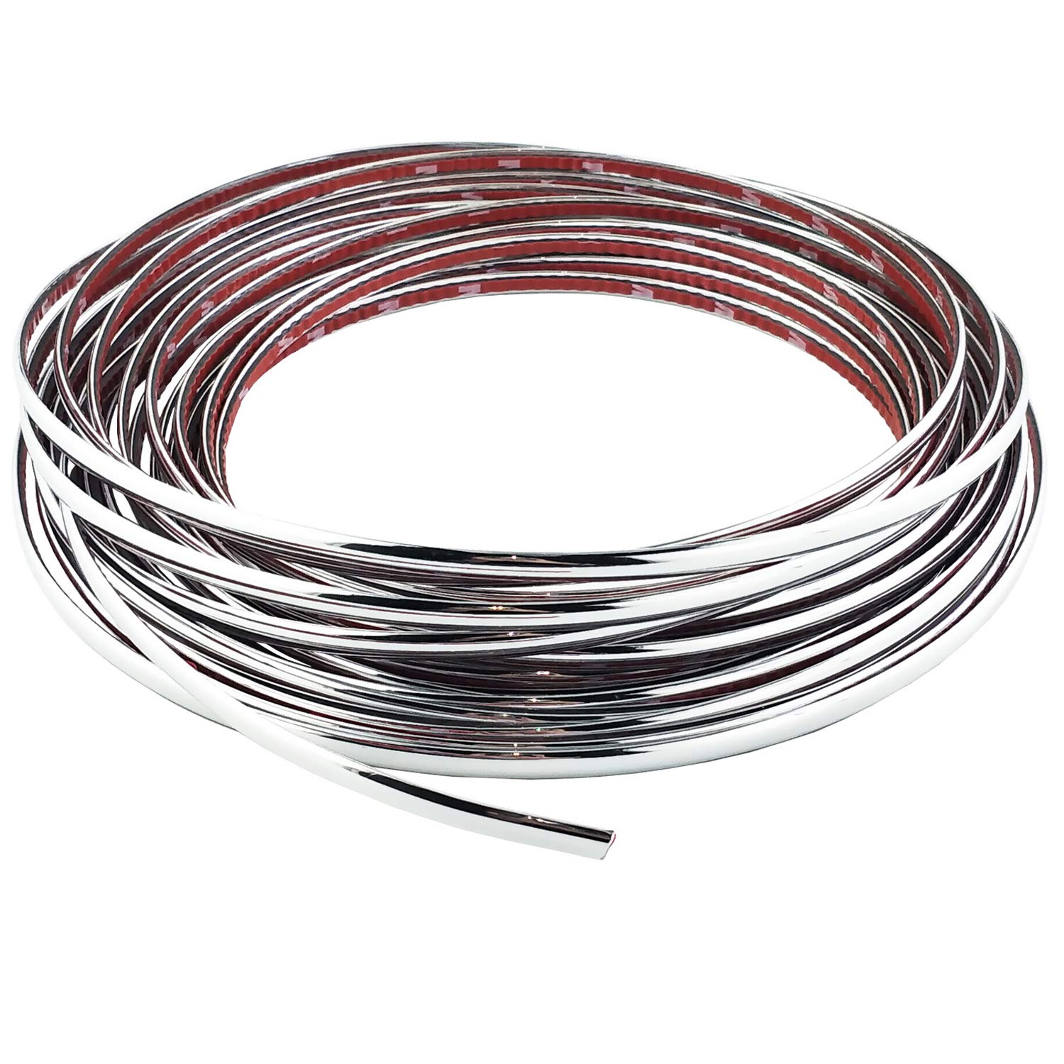 Lunsom Custom Most Chrome Plated Decoration Trim Strip Line, Car Door Fender Interior Diy Moulding Trimming Strip For Most Vehicle (12M X 6Mm)