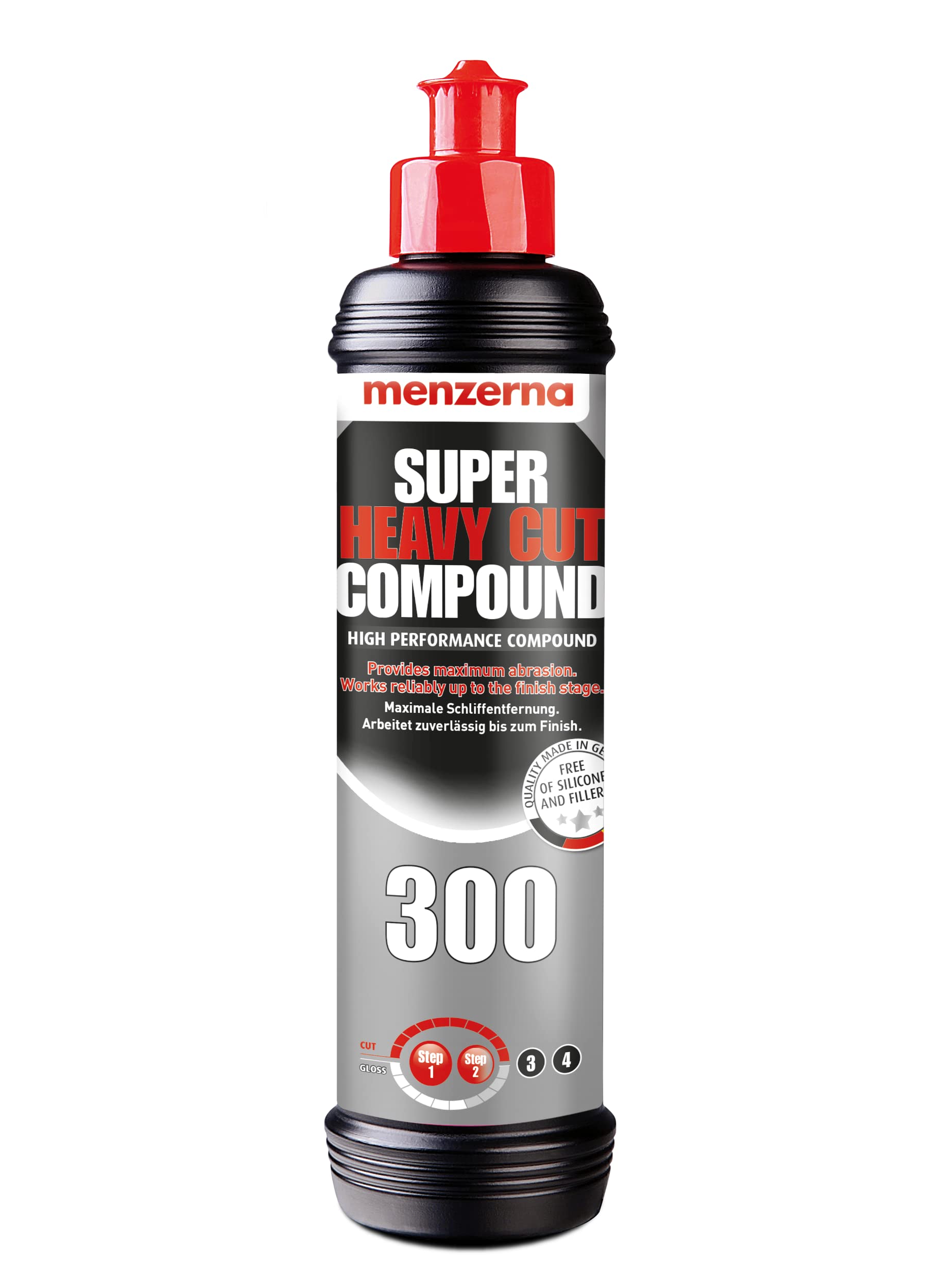 Menzerna Shc300 Super Heavy Cut Compound, 8 Oz.