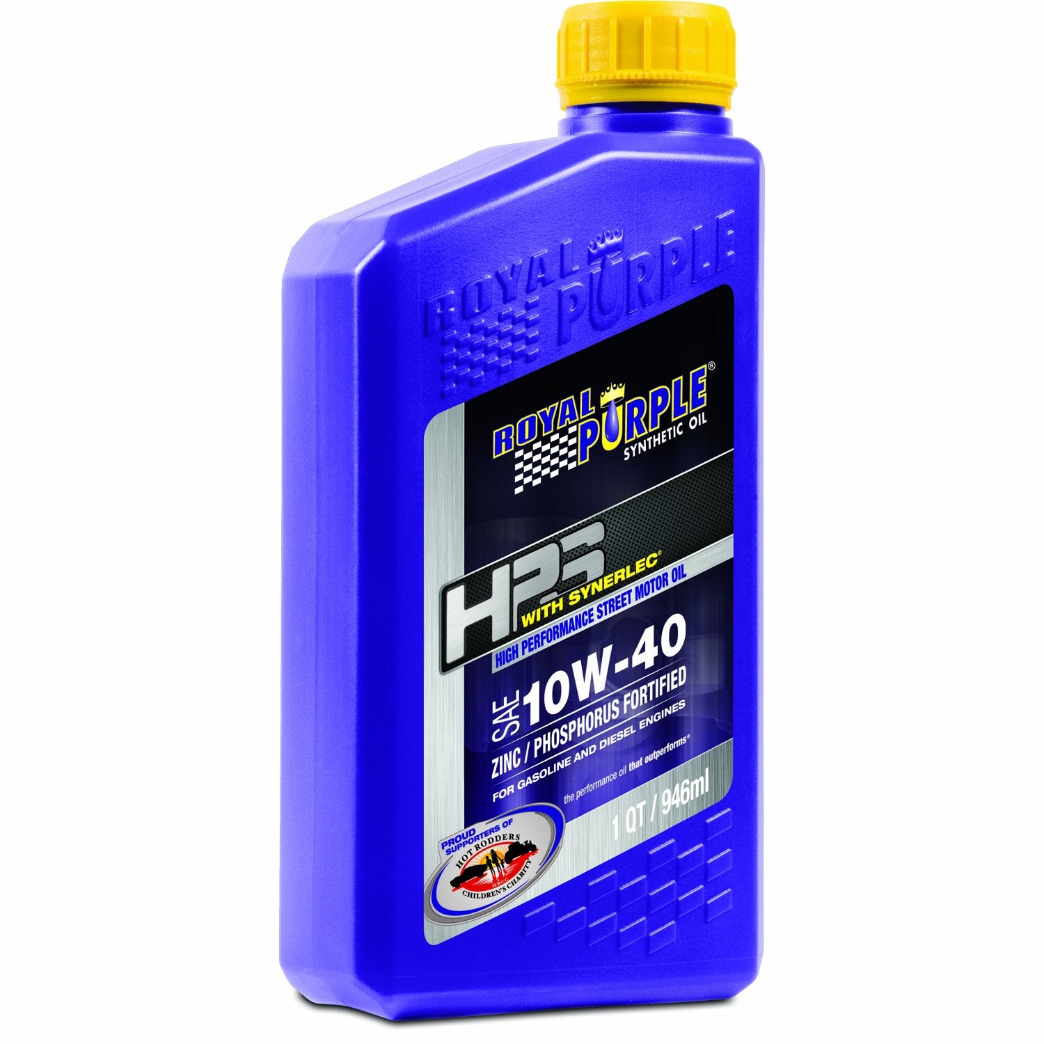 Royal Purple 32140 Hps 10W-40 High Performance Street Synthetic Motor Oil With Synerlec - 12 Quart