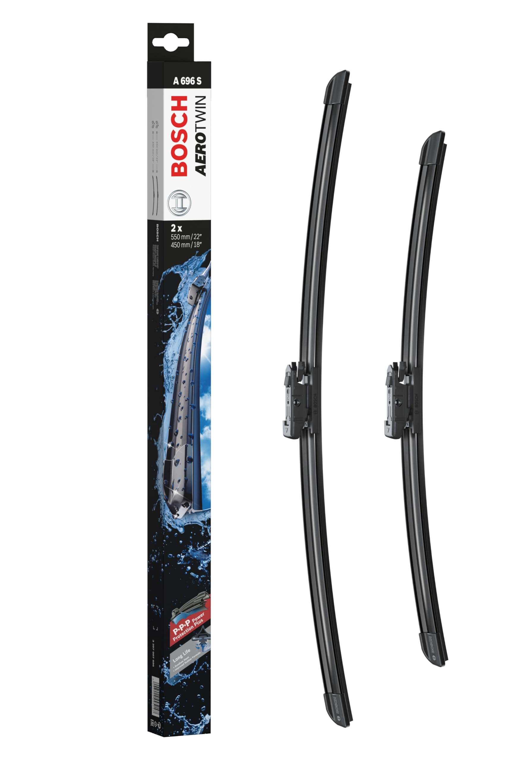 Bosch 3397007696 Aerotwin Oe Replacement Wiper Blades Driver & Passenger Side - Set Of 2 (22' & 18')