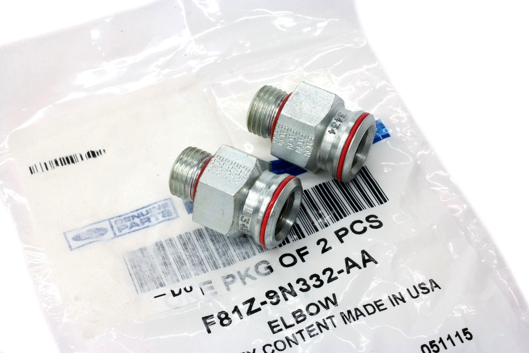 (2) 7.3L Diesel Engine, High Pressure Oil Pump (Hpop) Fittings At Cylinder Head