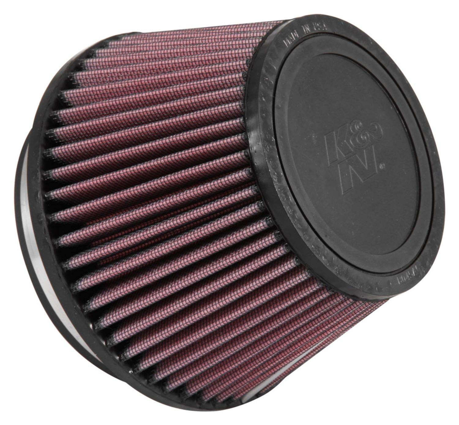 K&N Universal Clamp-On Air Intake Filter: High Performance, Premium Washable, Replacement Filter: Flange Diameter: 5 In, Filter