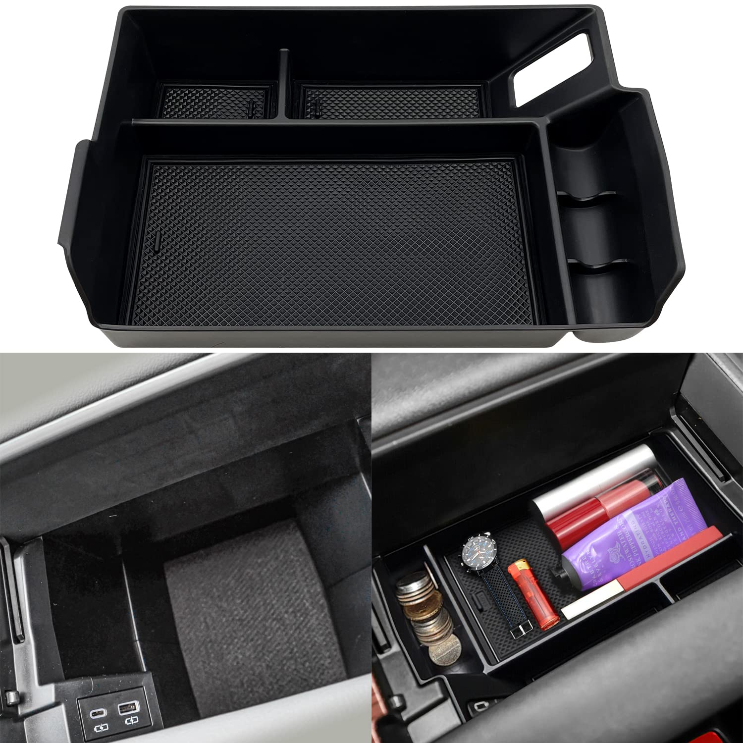 Jojomark Compatible With Toyota Sienna 2021 2022 2023 2024 Accessories Center Console Tray Organizer