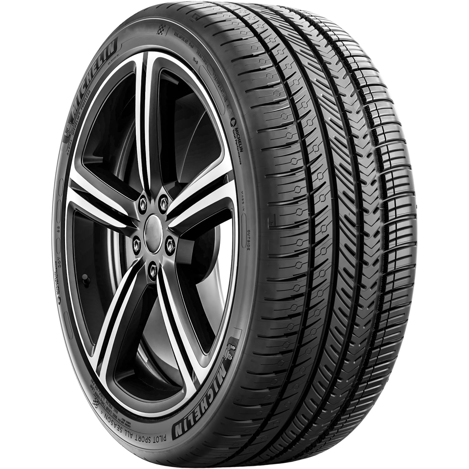 Michelin Pilot Sport All-Season 4 Car Tire For Sport And Performance Cars, 215/45Zr18/Xl 93Y