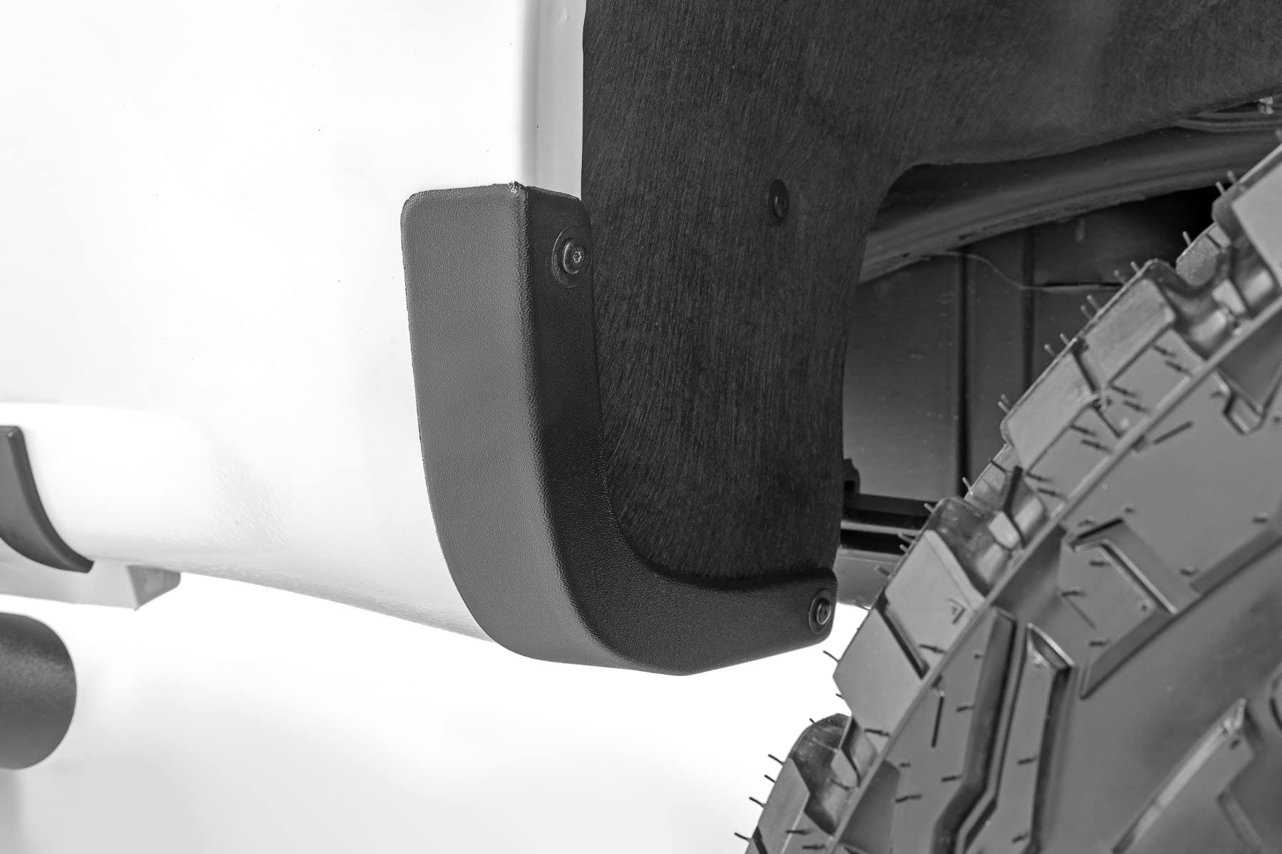 Rough Country Mud Flap Delete For 2019-2025 Chevy Silverado 1500 - Heavy-Duty Tri-Blend Abs, Easy Install, Includes Front & Rear Deletes