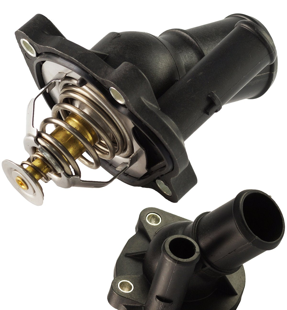 Topaz 3M4Z-8575-B Thermostat Assembly With Housing Compatible With 2003-2011 Ford Escape Mercury Milan Lincoln 2.0L 2.3L 2.5L