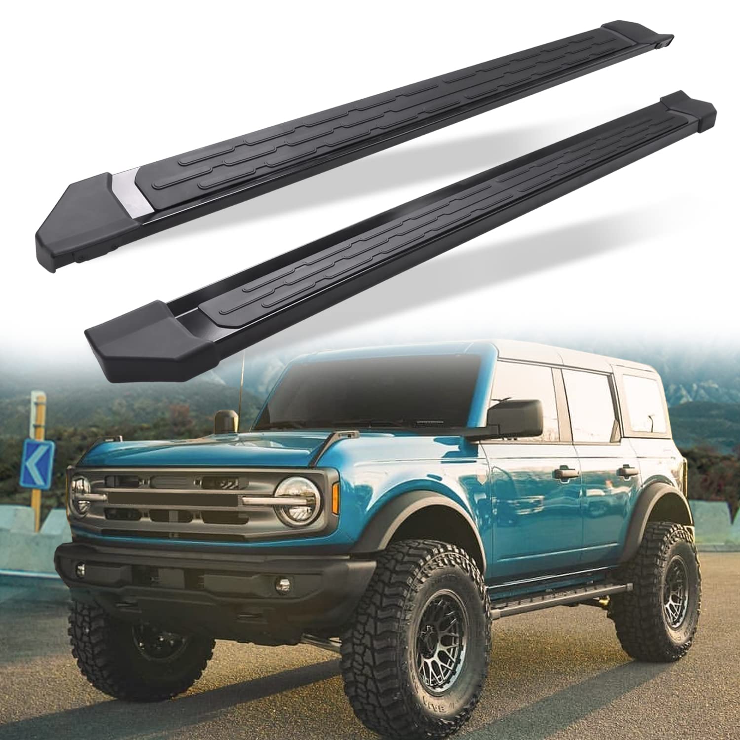 Snailfly Running Board Fit For Ford Bronco 4Door 2021 2022 2023 2024 2025 Side Step Bars