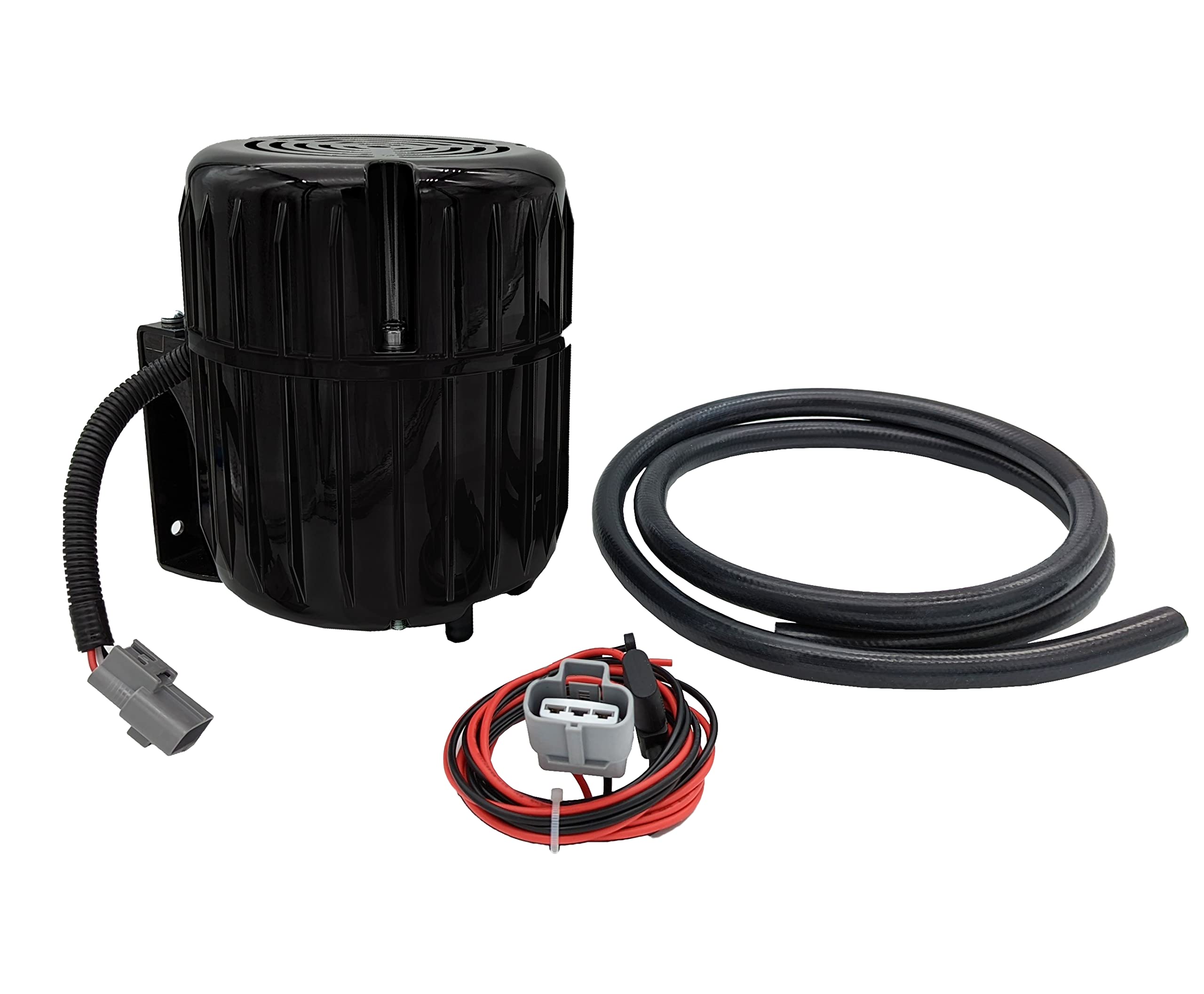 Granatelli Motorsports 410101 12-Volt Vacuum Brake Booster Lift Pump - Rotary Vein - Complete W/Black Enclosure
