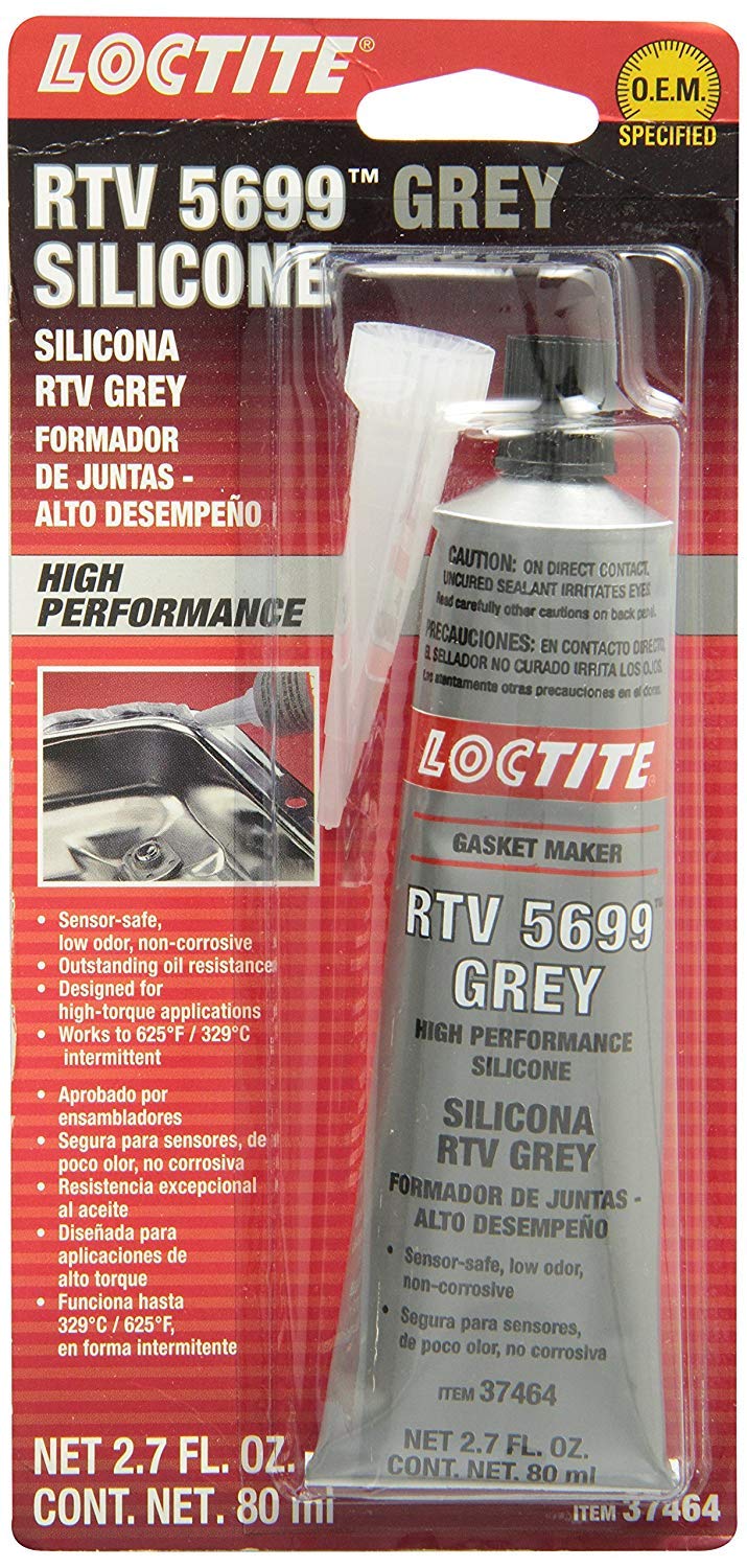 Loctite Gray Rtv 5699 Silicone Sealant 80 Ml Tube P/N 37464