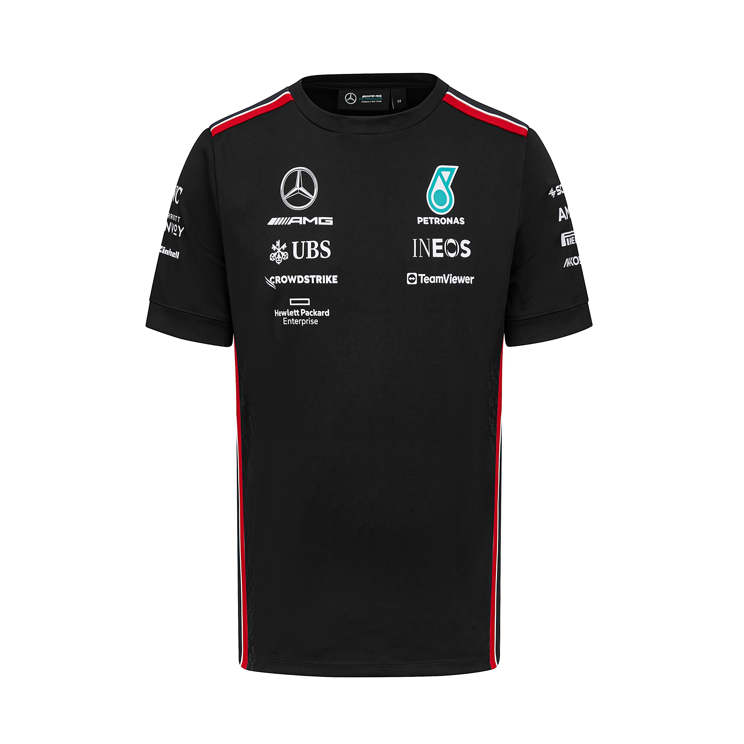 Mercedes Amg Petronas Formula One Team - 2023 Team T-Shirt - Black - Men - Size: L