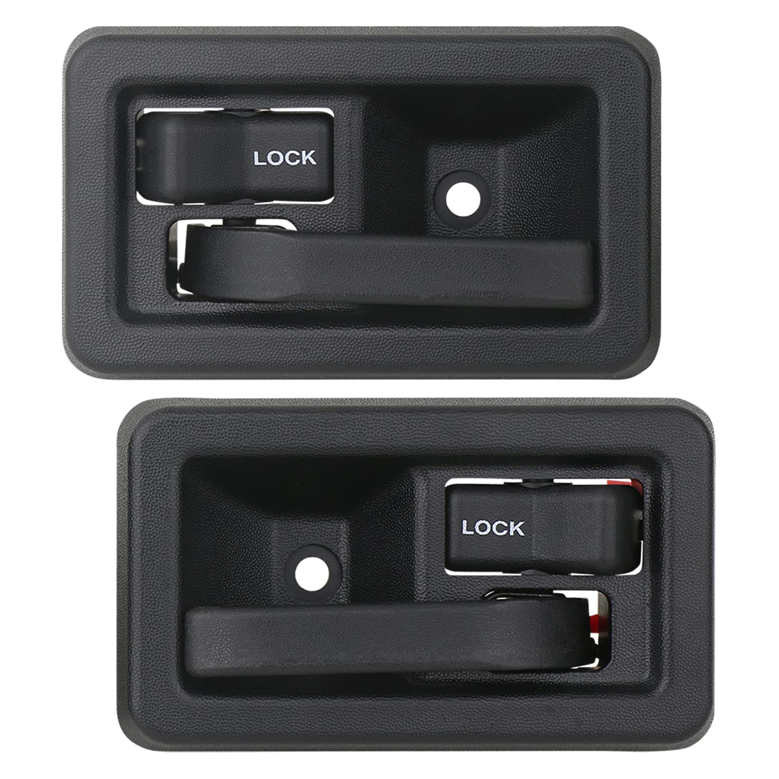 Apperfit Interior Door Handle (Pair) Compatible With Jeep Wrangler Yj Tj 1991-2006 Replaces 55176477Ab 55176476Ab 79540 79541