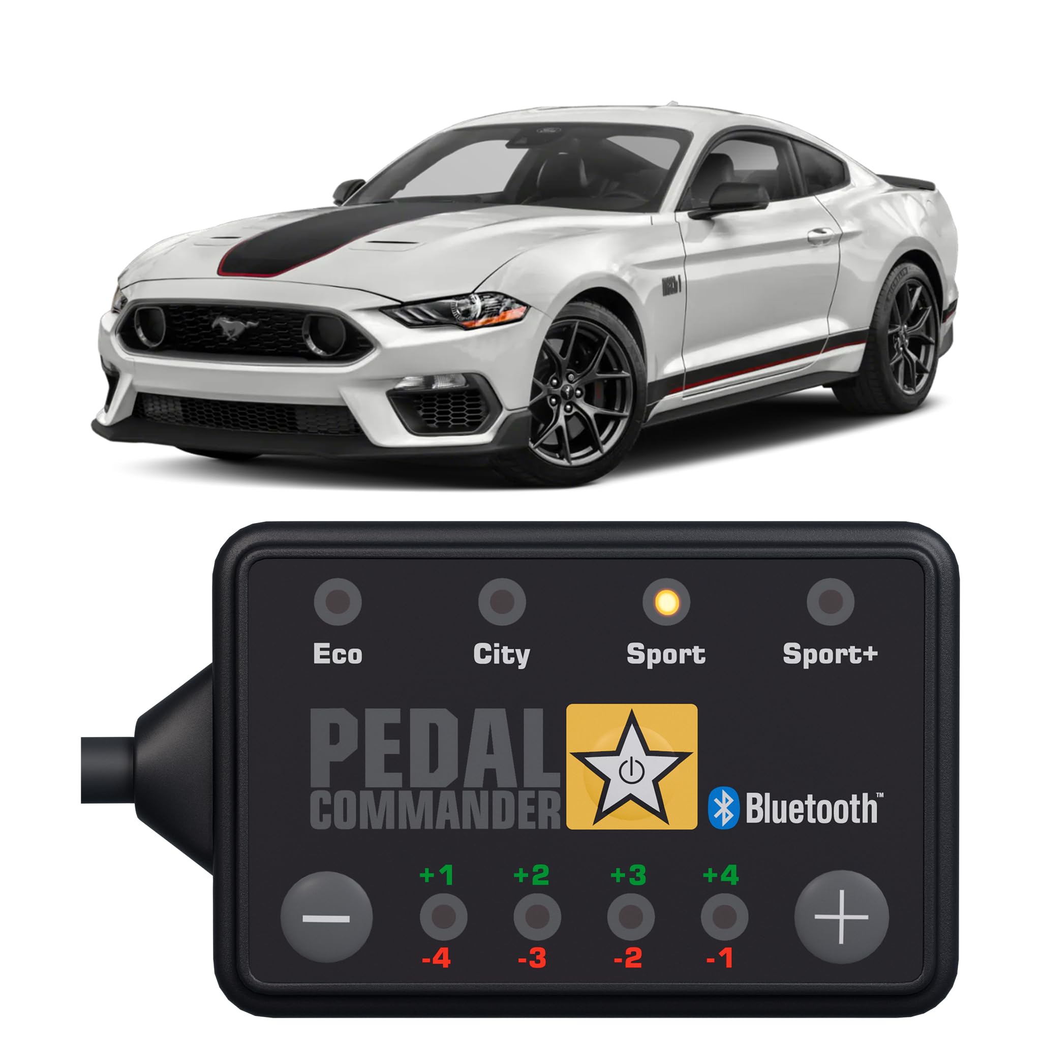Pedal Commander For Ford Mustang 2011-2024 Throttle Response Controller Fits: 5Th,6Th,7Th Gen, Base, Ecoboost, Gt, Boss 302, Mach 1, Shelby, Roush, Saleen, Ford Mustang Accessories
