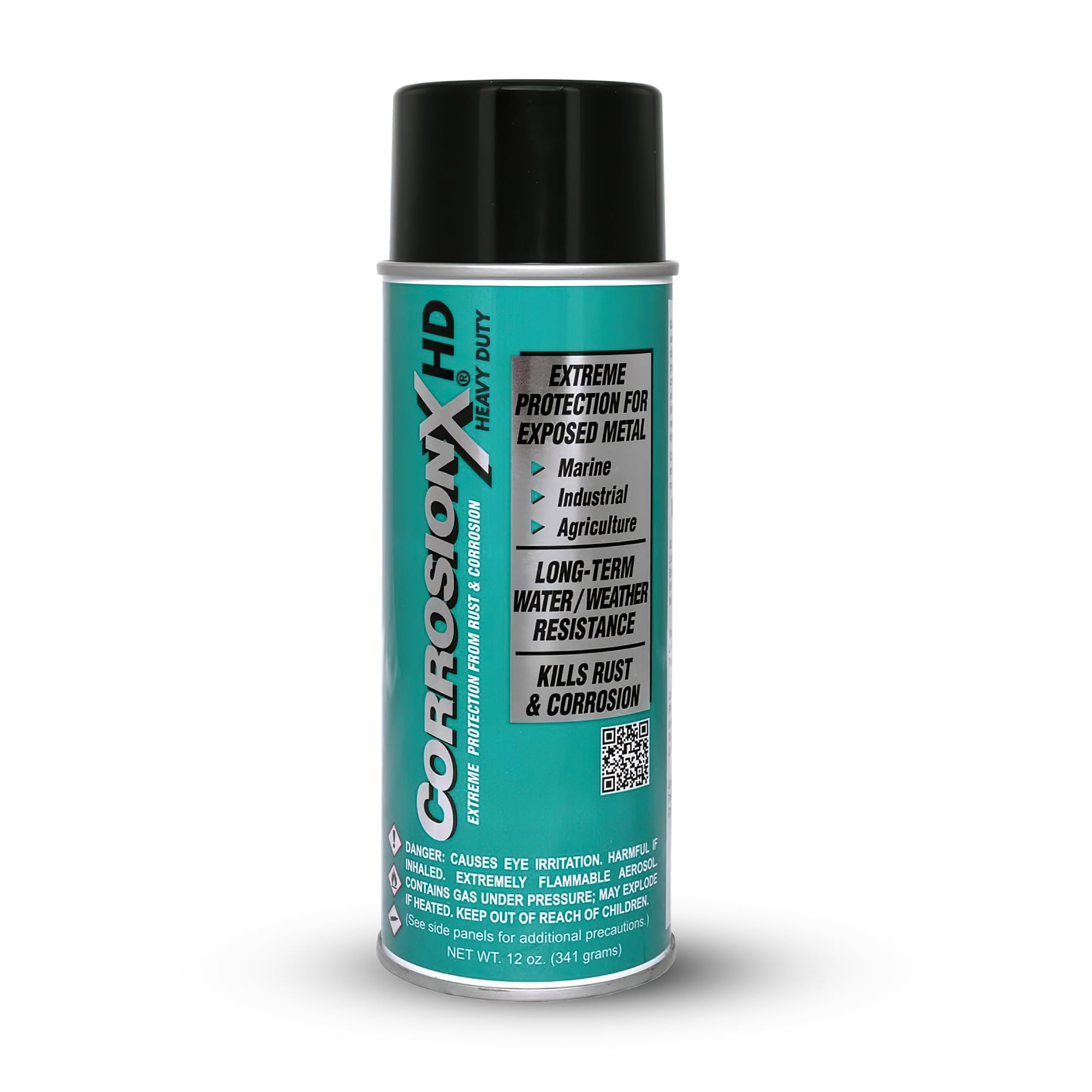 Corrosionx Heavy Duty Rust Prevention Spray, 12 Oz Can, Waterproof Anti-Corrosion Coating For Metal Protection With Long-Lasting Durability