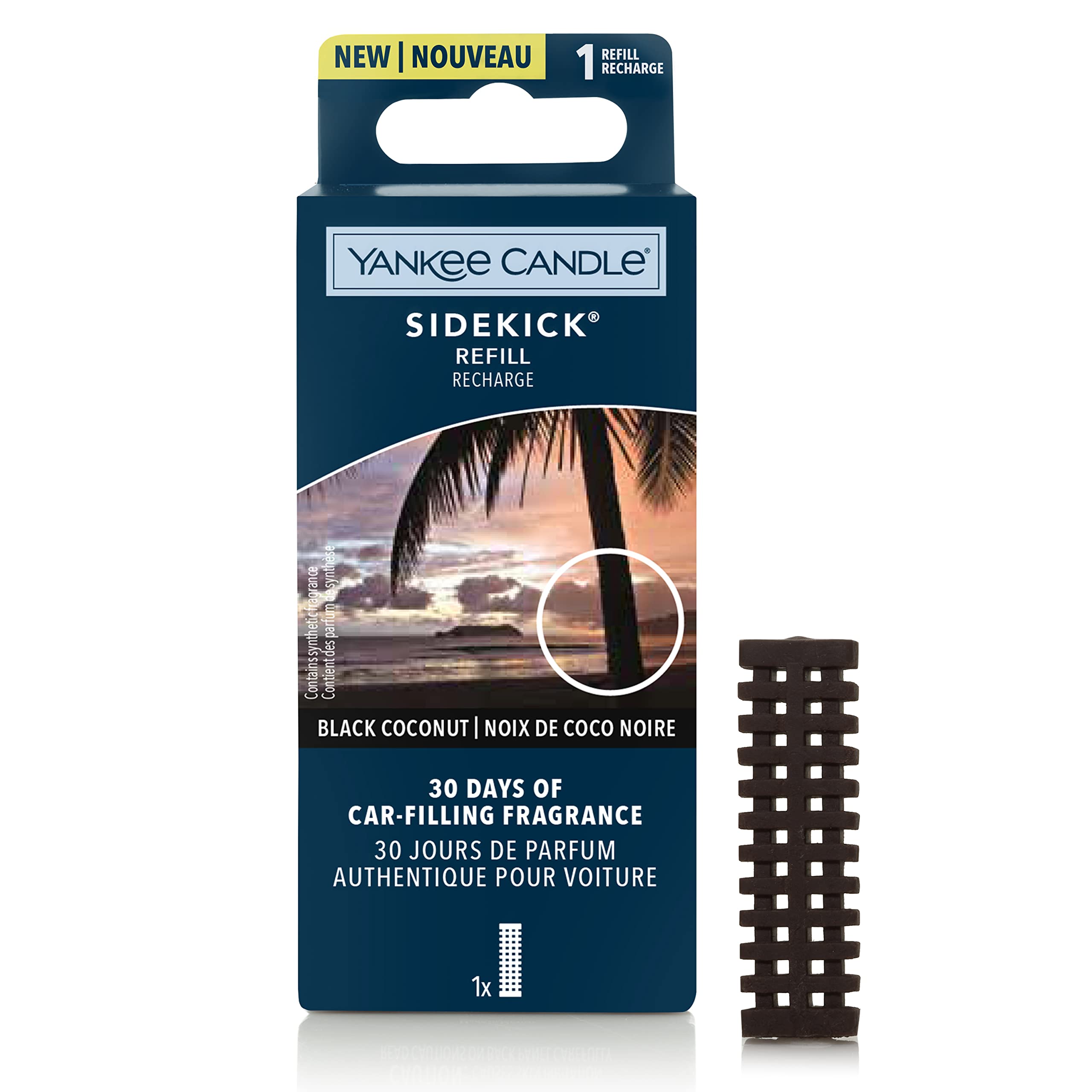 Yankee Candle Black Coconut One Size Car Air Freshener, 1 Count (Pack Of 1)