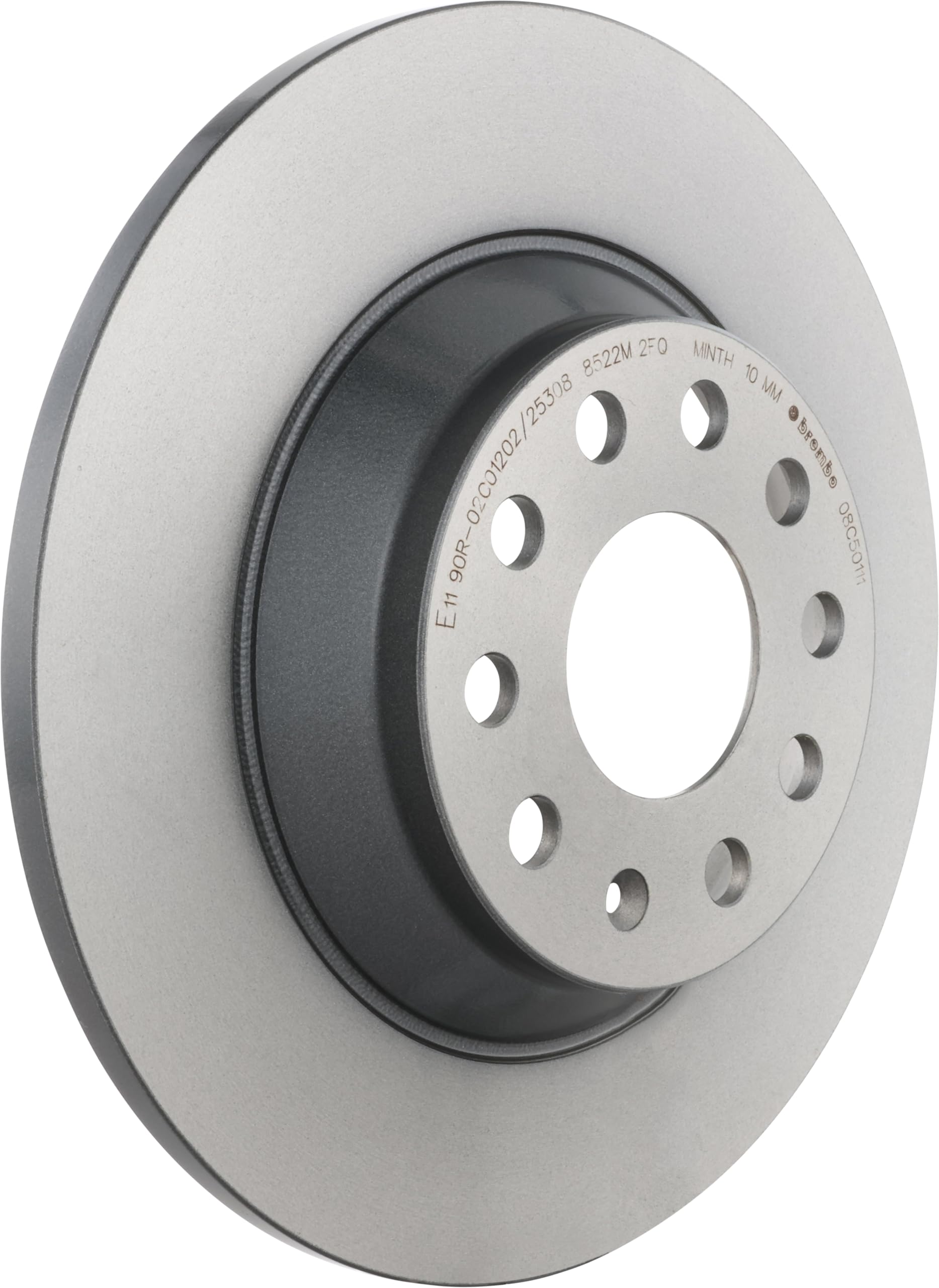 Brembo 08.C501.11 Uv Coated Solid Rear Brake Rotor Audi/Audi (Faw)/Seat/Skoda/Skoda (Svw)/Vw/Vw (Faw)/Vw (Svw) Oe# 3Q0615601