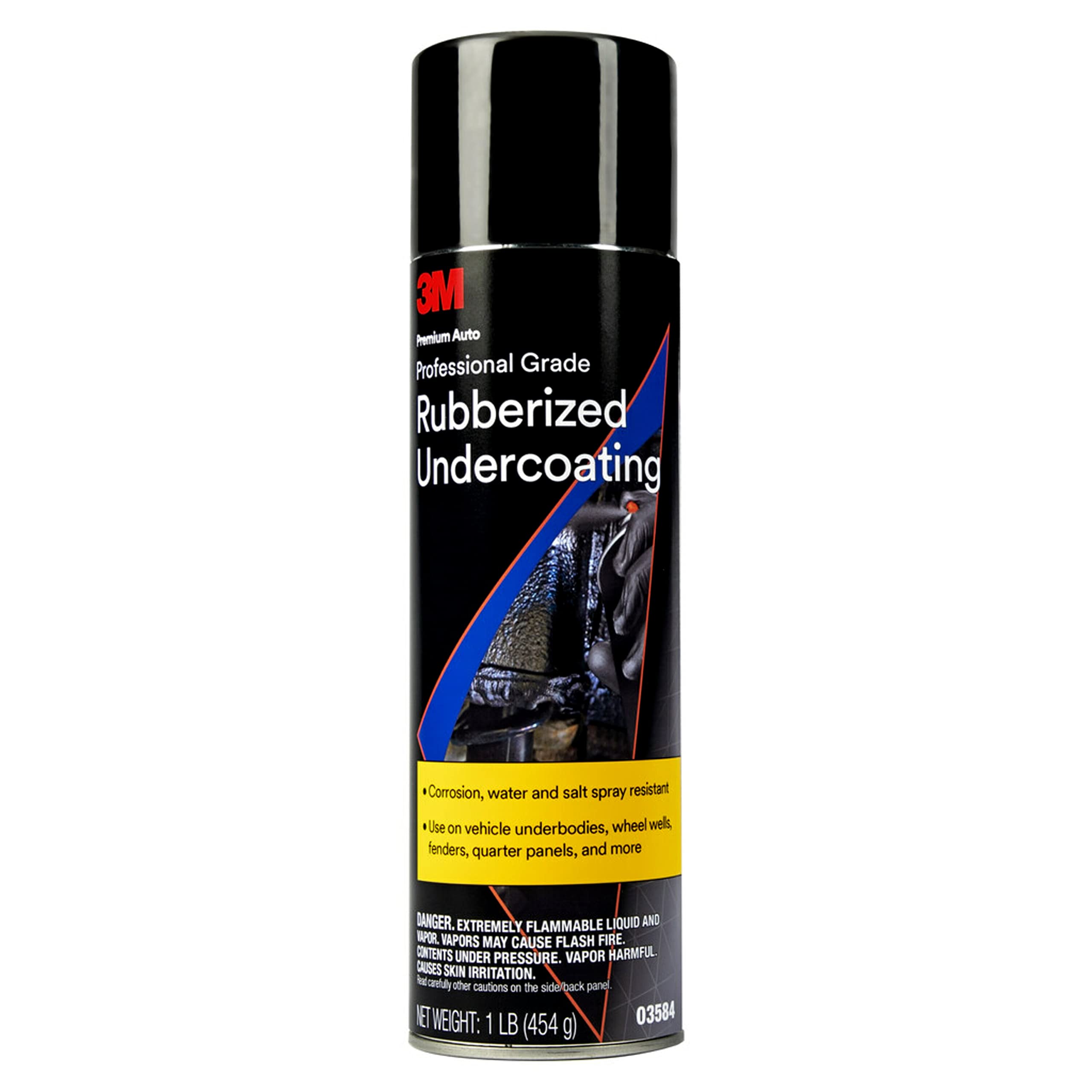 3M Professional Grade Rubberized Undercoating, Corrosion, Water And Salt Spray Resistant, 03584, 16 Oz. Aerosol