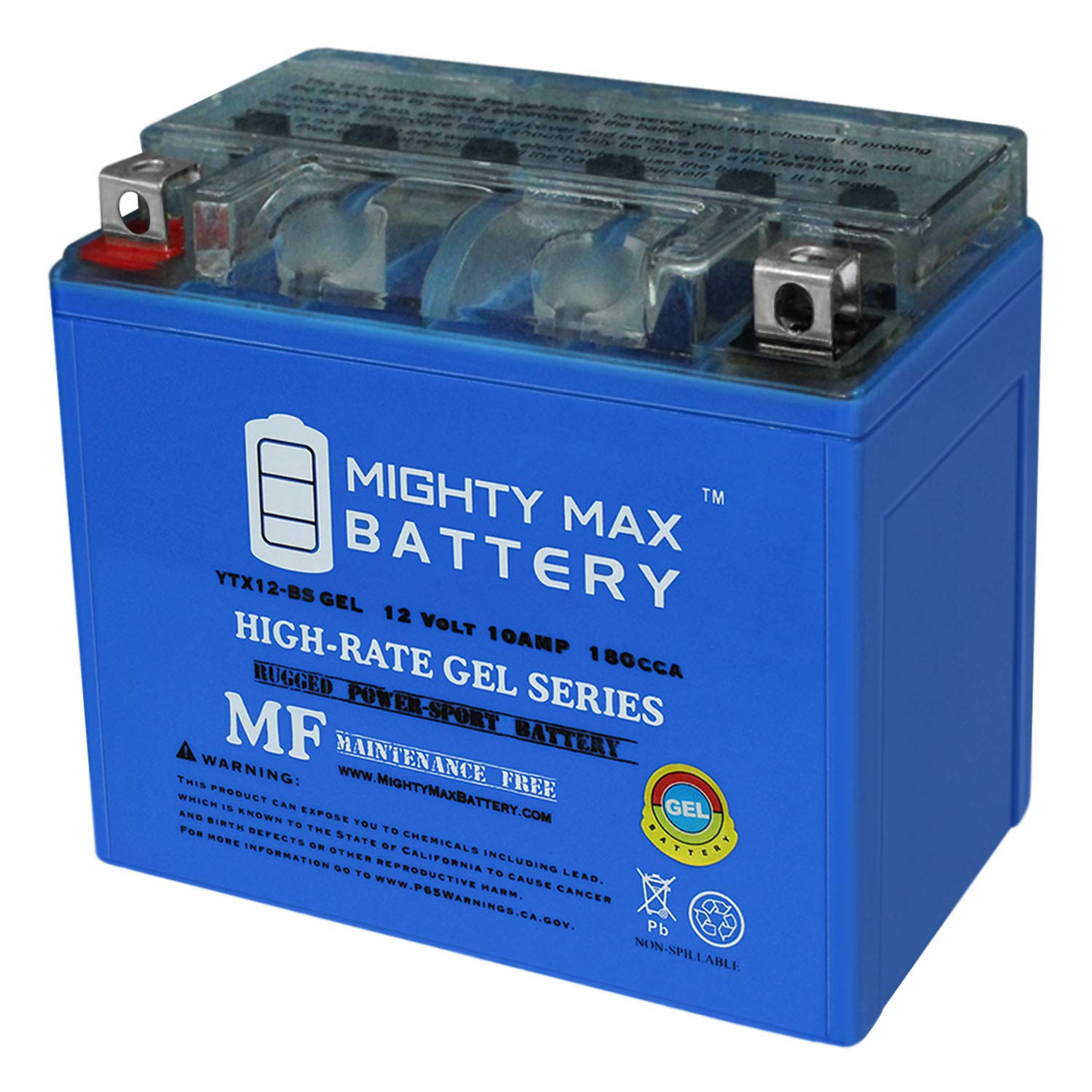 Mighty Max Battery Ytx12-Bs Gel Battery Replaces Yamaha Motor Ef3000Ise / Ef3000Iseb