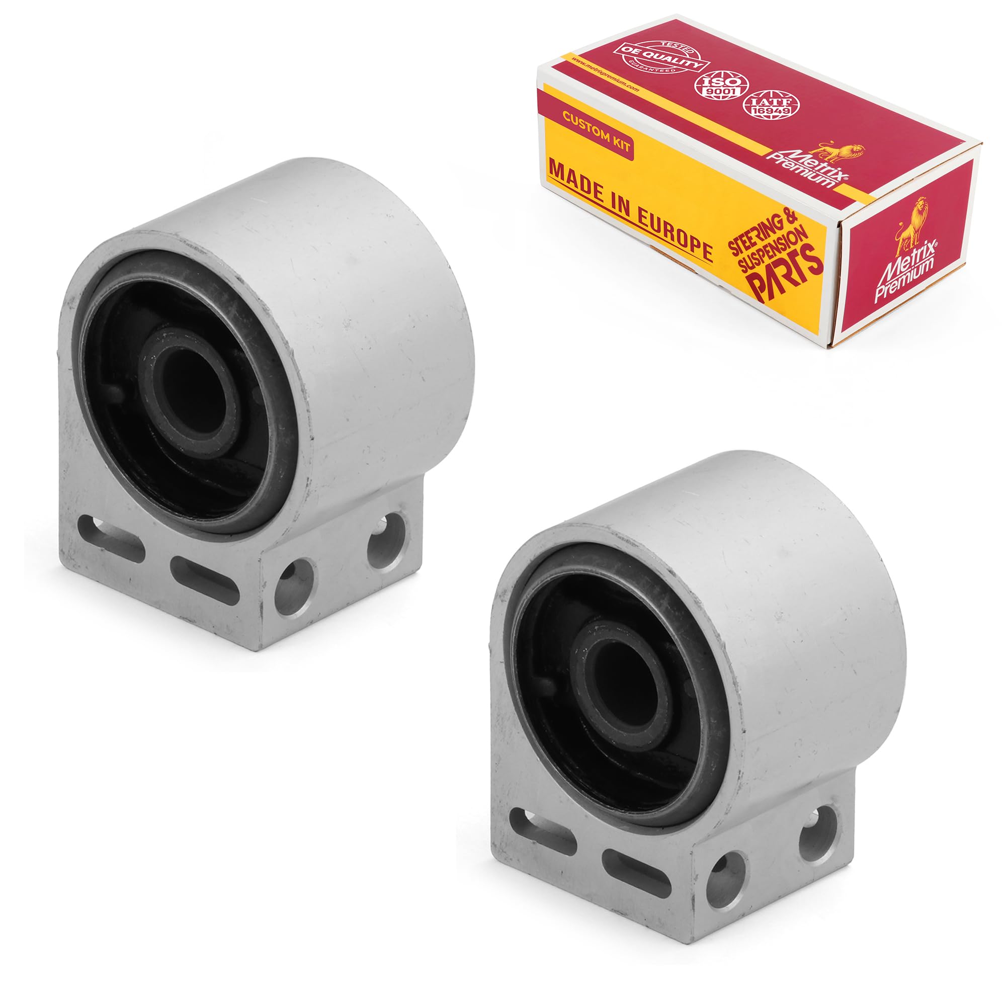 Metrix Premium Chassis Parts - 2 Pc Front Lower Rearward Control Arm Bushing Kit Fits 02-10 Saturn Vue, 05-17 Chevrolet Equinox, 12-15 Captiva Sport, 06-09 Pontiac Torrent, K200784, Made In Europe