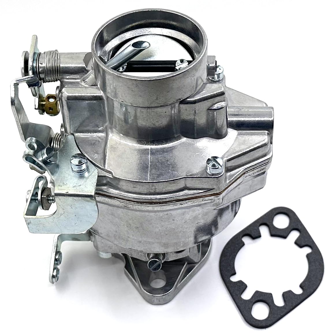 HENKYO 1 Barrel Carburetor Manual Choke for 1950-1959 Chevy Trucks 235ci Inline 6 & 1932-1952 216ci, Includes Cable