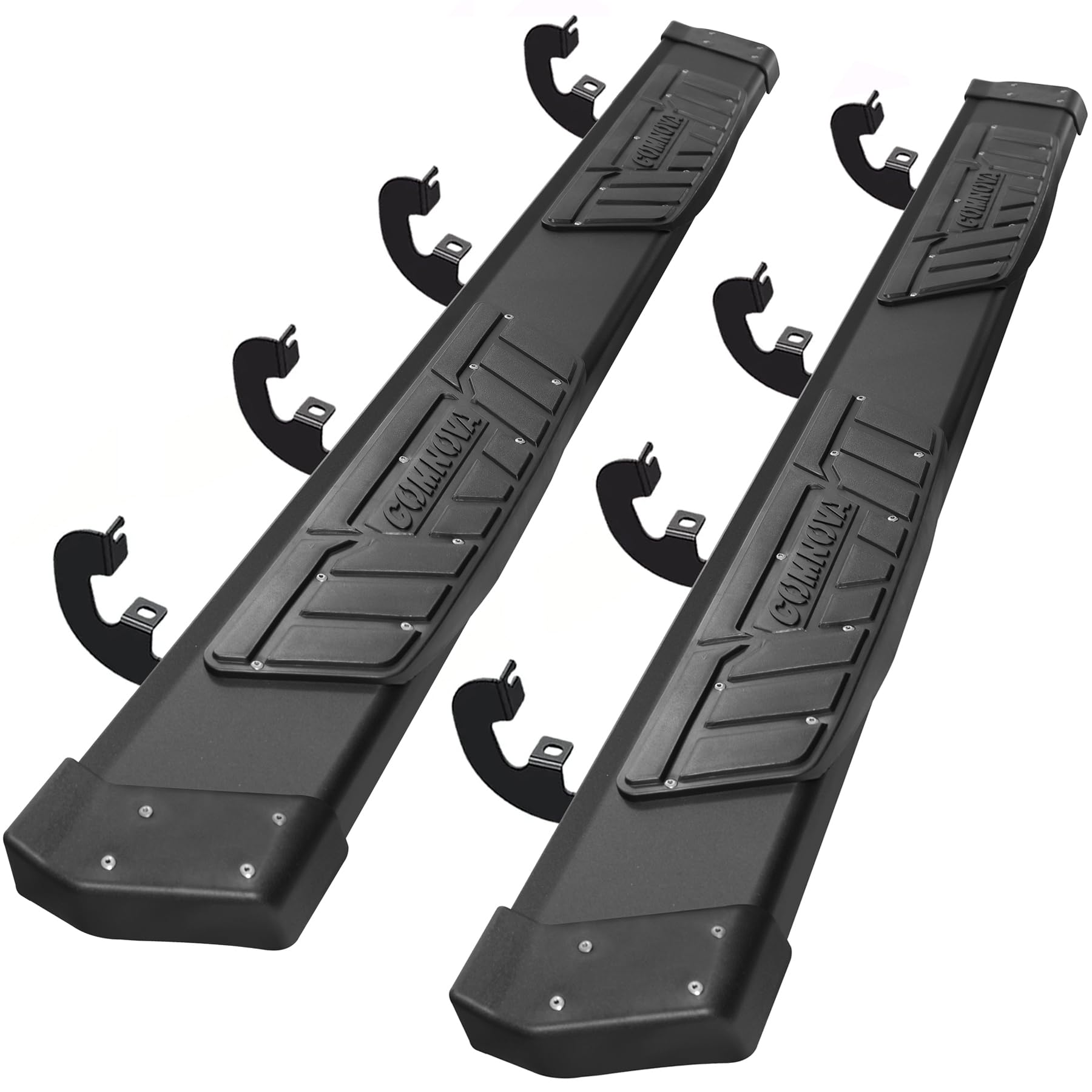 Comnova 6.5“ Running Boards Compatible With 2019-2025 Chevy Silverado/Gmc Sierra 1500 Crew Cab, 2020-2025 Silverado/Sierra 2500Hd 3500Hd Crew Cab. Aluminum Silverado Side Step Step Bars Nerf Bars.