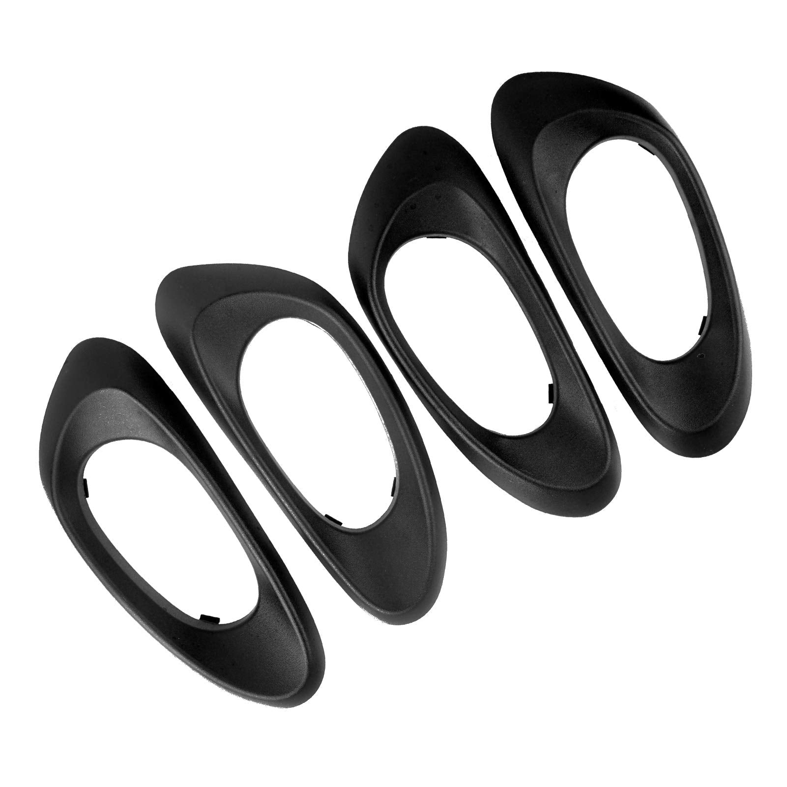 Npauto Interior Door Handle Trim Bezels Replacement For Chevy Trailblazer Ext 2002 2003 2004 2005 2006 2007 2008 2009, Inside Front & Rear Left Driver Right Passenger Side, Black, Kit Of 4