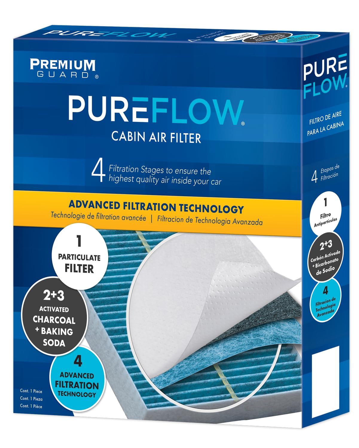 Pureflow Cabin Air Filter Pc99374X | Fits 2022-17 Nissan Kicks, 2021-20 Versa, 2022-20 V-Drive, 2022-22 Renault Duster