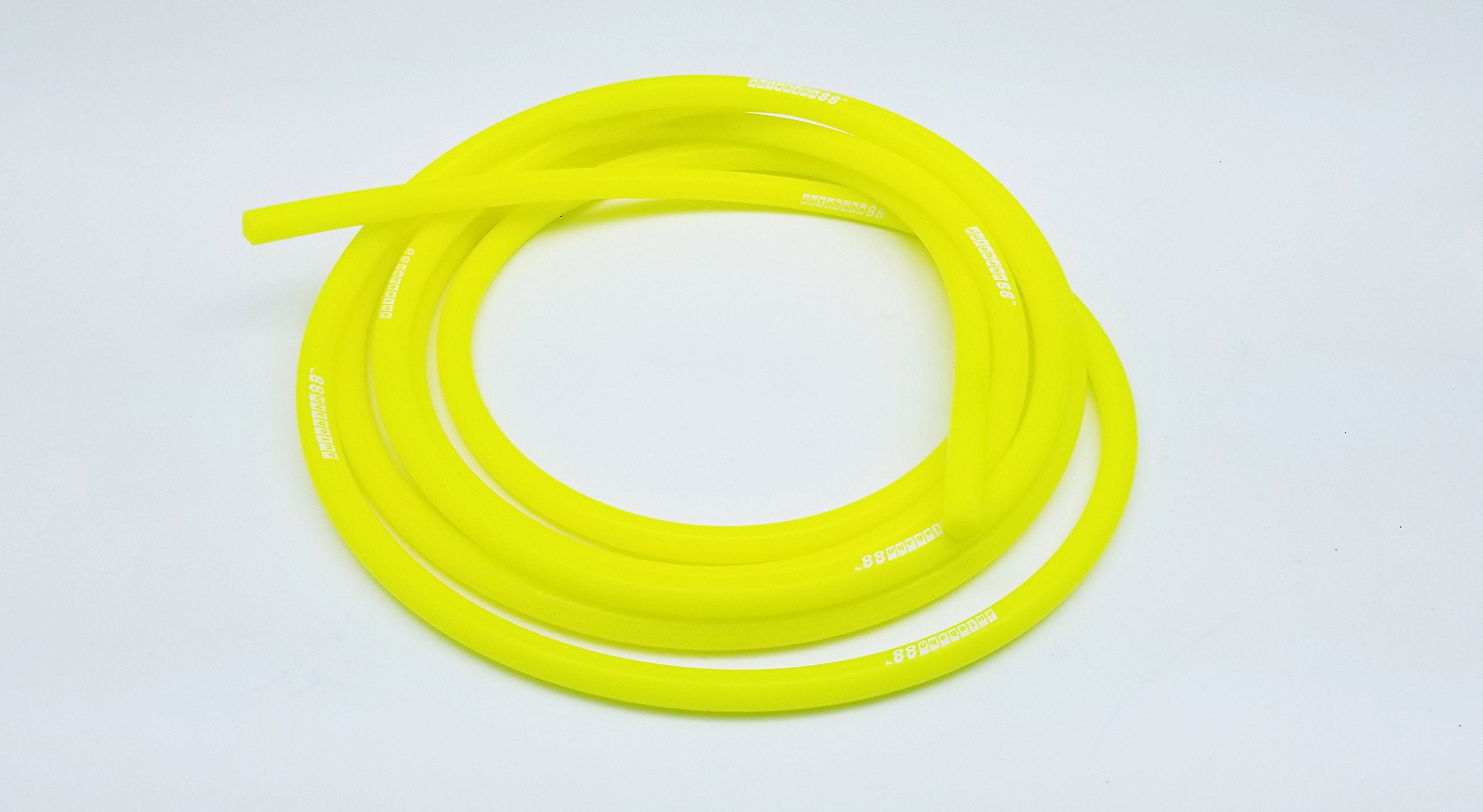 Autobahn88 High Performance Silicone Vacuum Hose, Id=0.16' (4Mm), Od=0.35' (9Mm), 15 Feet (4.5 Meter), Neon Yellow