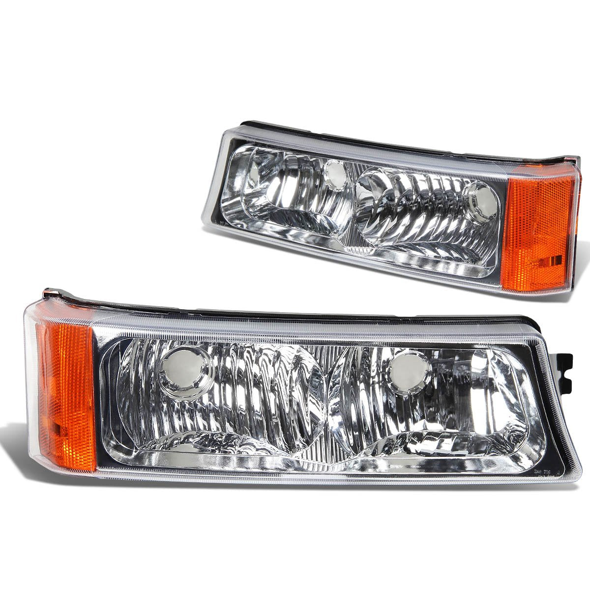 Dna Motoring Blcs032Pcham Bumper Light For 03-06 Avalanche Silverado 1500Hd 2500Hd 3500