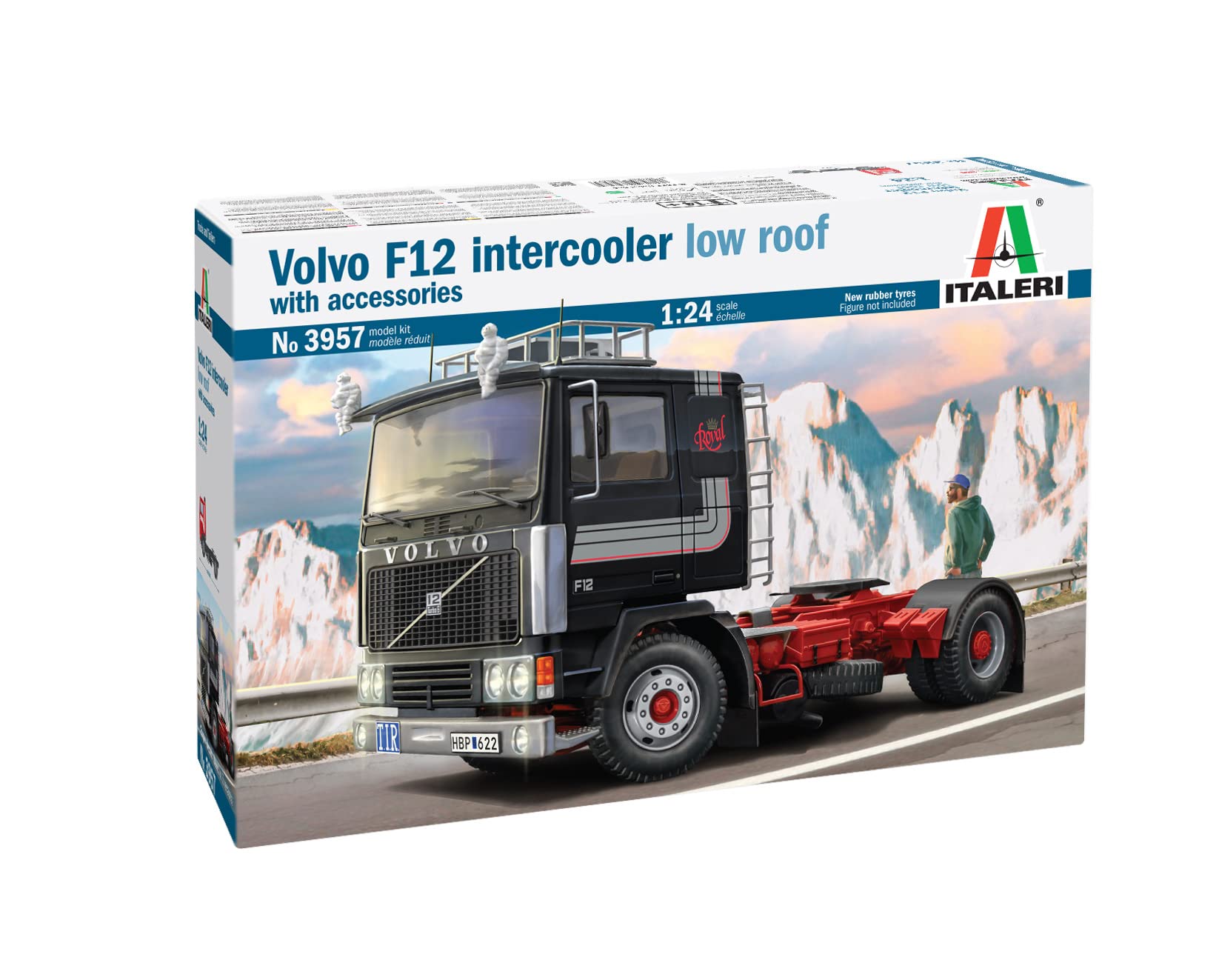Itareli It3957 Volvo F-12 Intercooler, Roll Roof With Accessories, Plastic Model, Molded Color