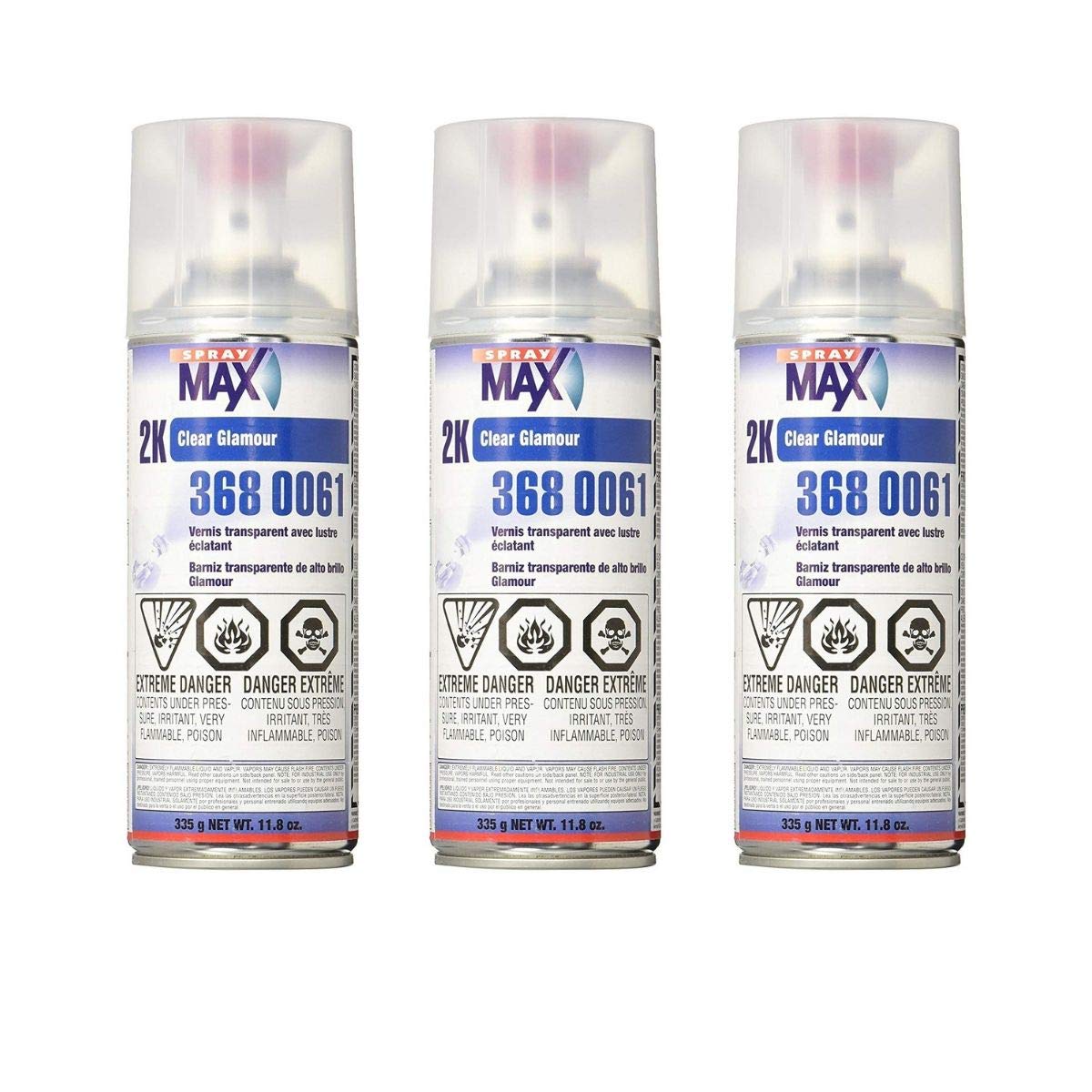 Usc Spraymax 2K Glamour High Gloss Aerosol Clear (3 Pack)