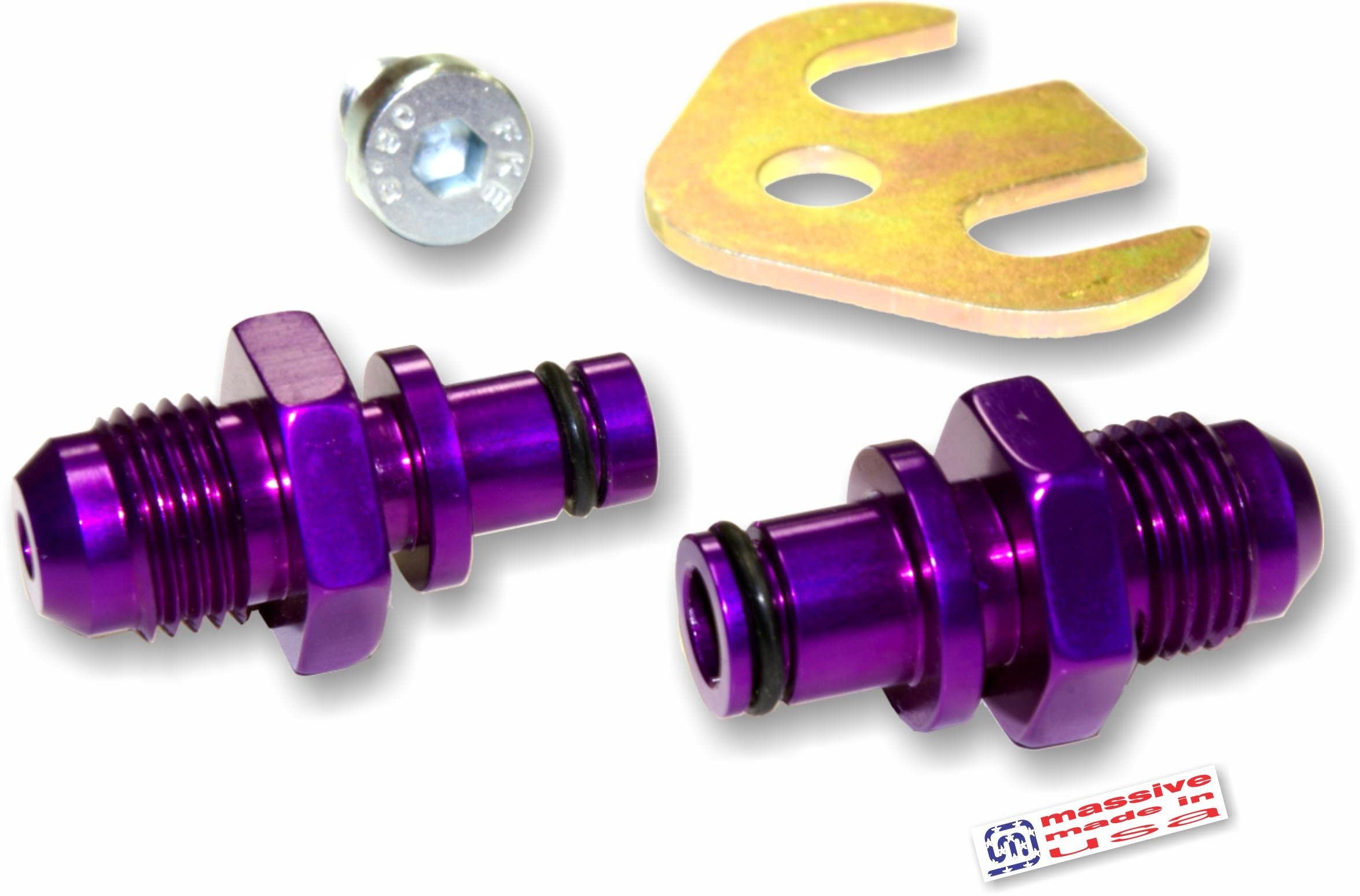 Massive Perfekonnection Power Steering Rack -6 An Conversion Fittings 00-11 Compatible W/Ford Focus 03-11 Crown Victoria Panther P71