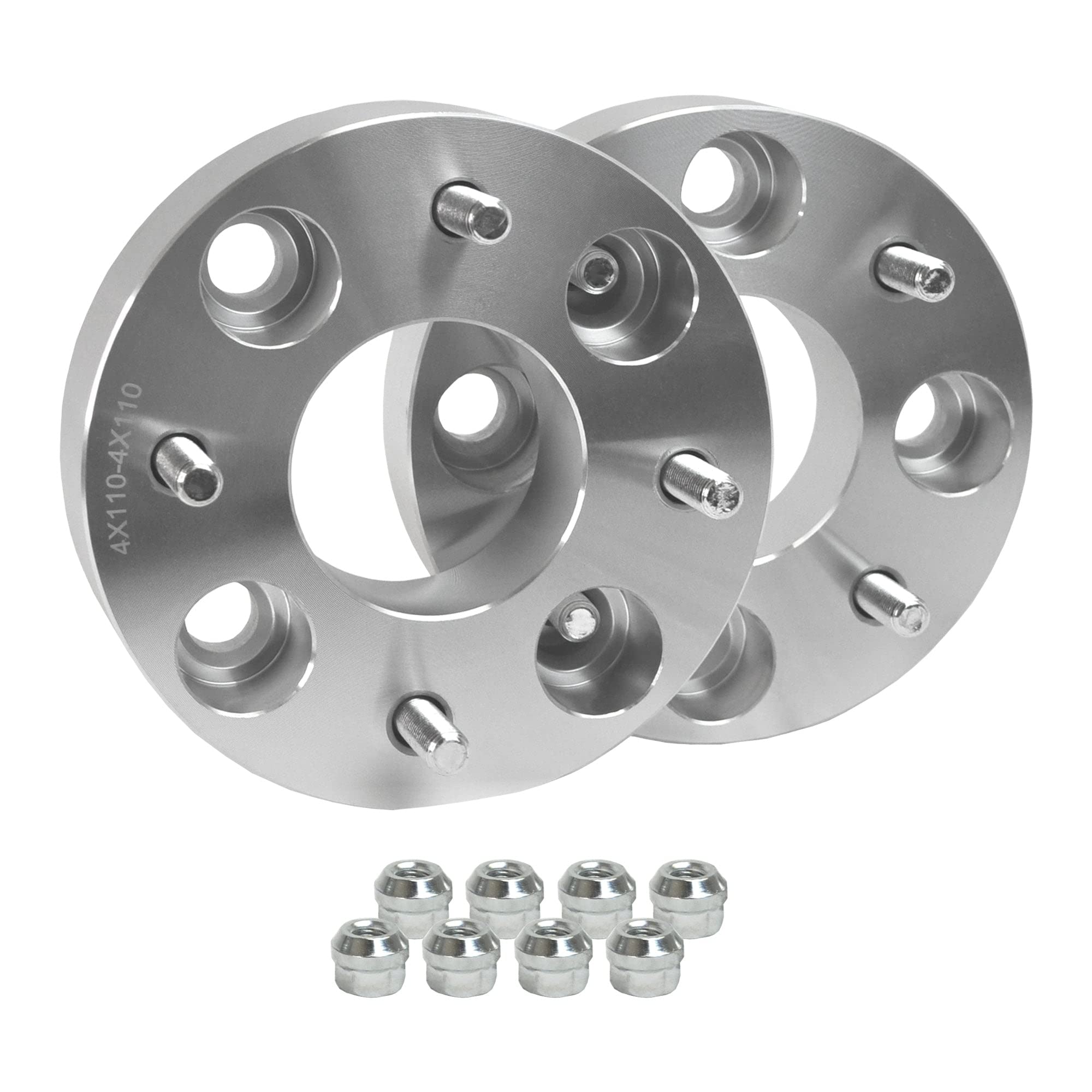 Rugged Front/Rear Wheel Spacer For (2019-20) Yamaha Yxz 1000R, Aluminum Alloy, Machine Pressed High Tensile Studs, Bolt On 2 Pieces Per Box, Bolt Pattern: 4 X 156 Mm; Thread: M12 X 1.25; Thickness: 2”