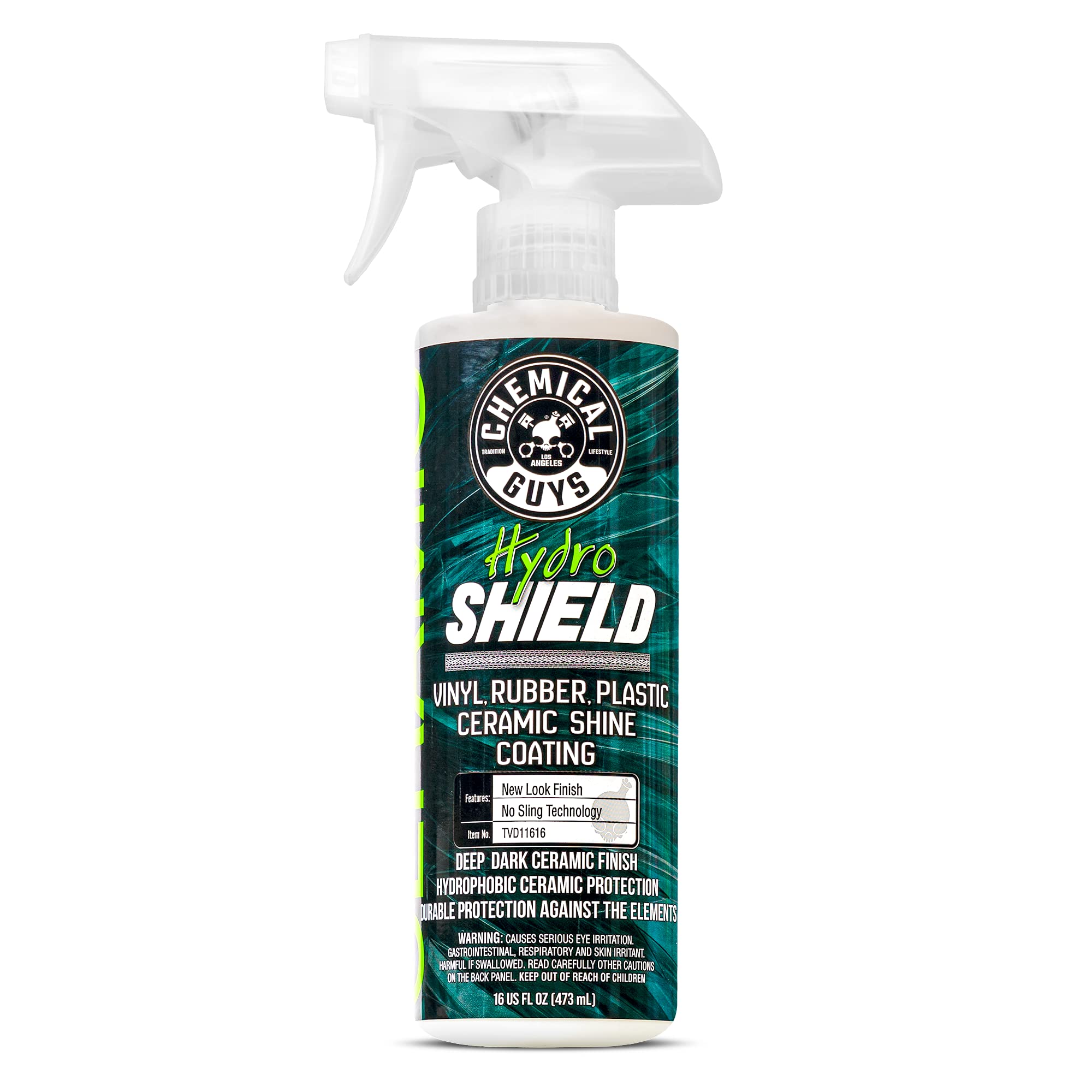Chemical Guys Tvd11616 Hydroshield Vinyl, Rubber, Plastic Ceramic Shine Coating (Great For Interior & Exterior) Safe For Cars, Trucks, Motorcycles, Rvs & More, 16 Fl Oz