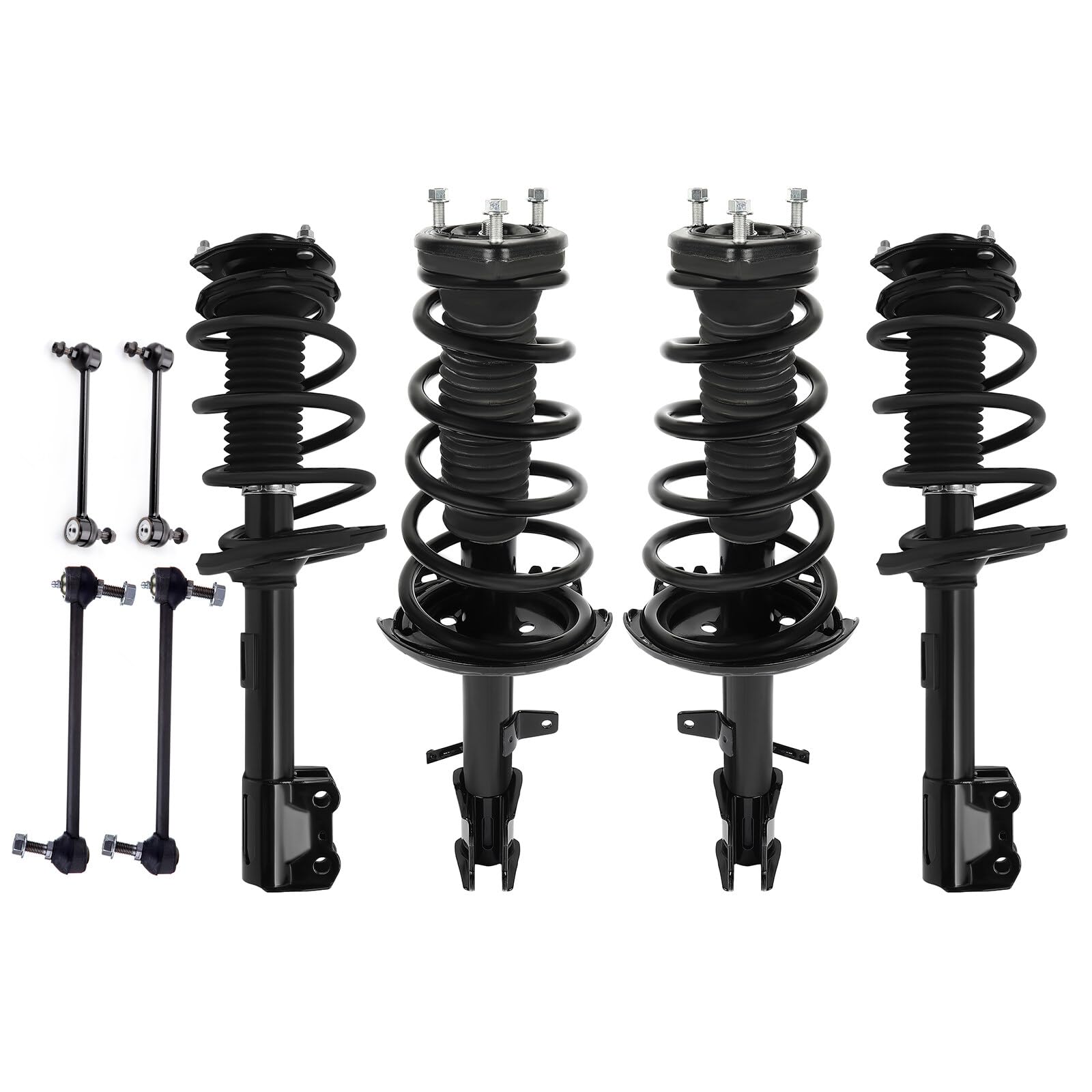 Lsailon Struts Shocks Complete Struts Assembly,Stabilizer Bar Link Kit For Toyota Highlander 2008-2013,