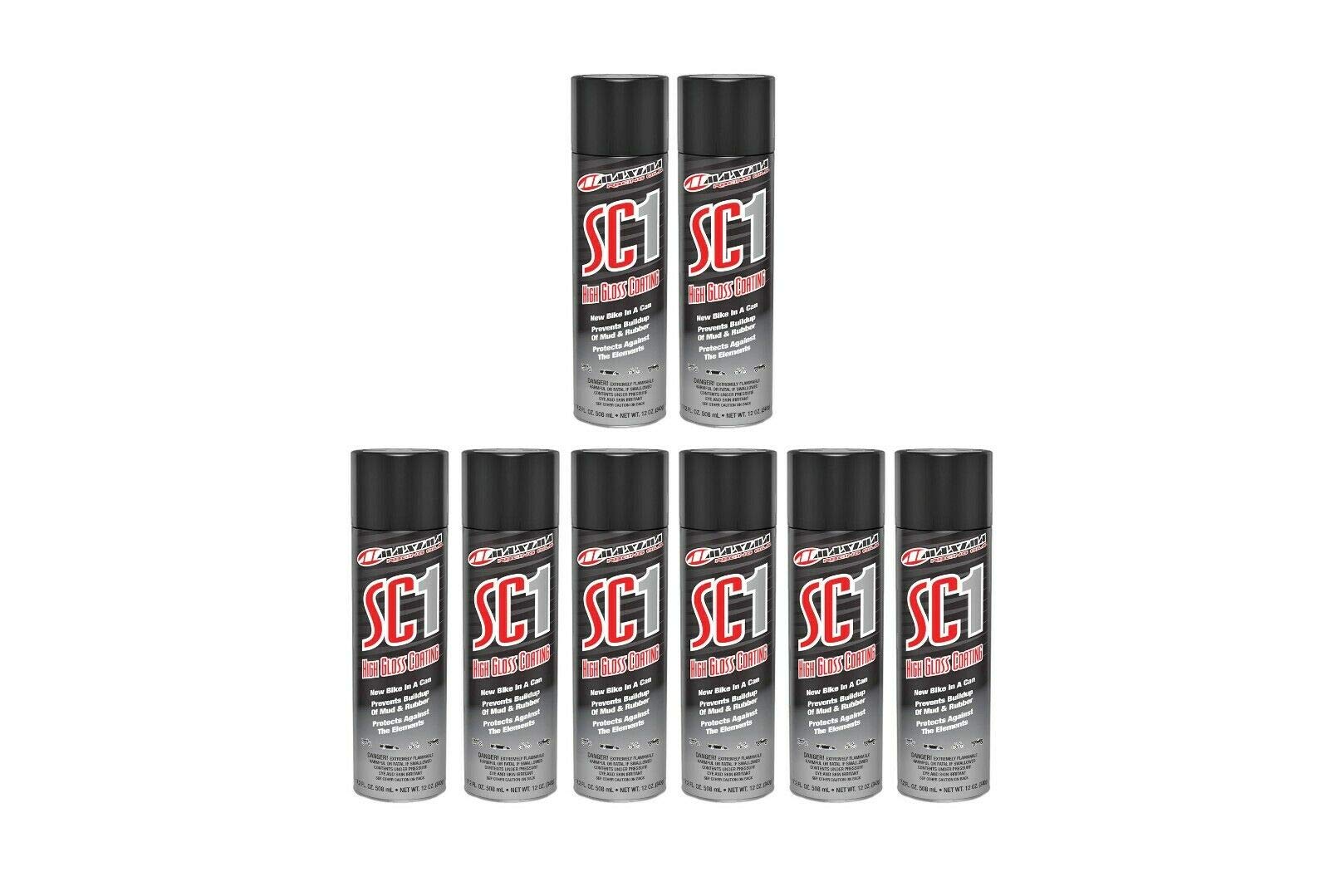 Maxima Racing Oils Sc1 High Gloss Clear Coat Spray Cleaner And Shine 17.2 Fl. Oz (8 Cans)