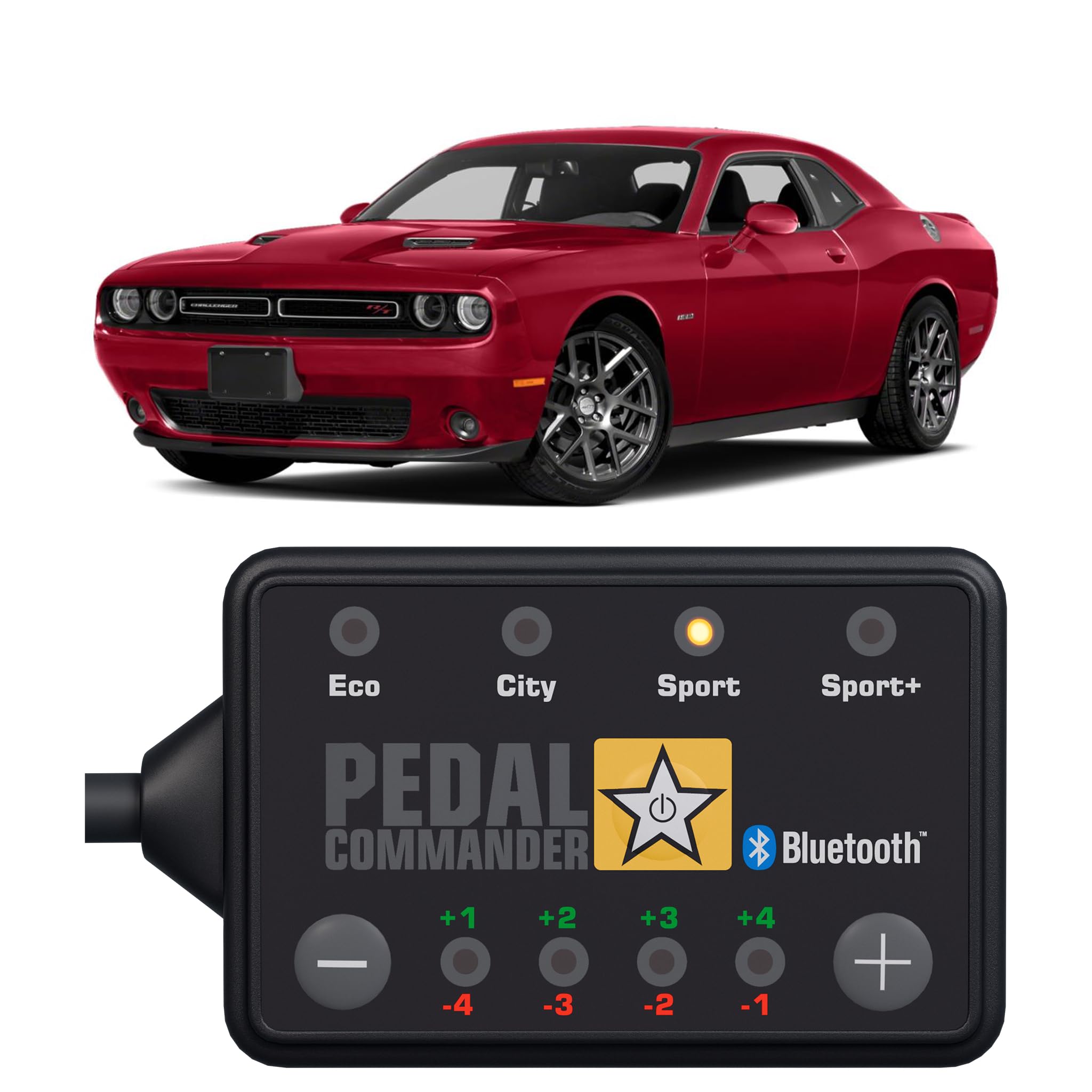 Pedal Commander For Dodge Challenger 2008-2024 Throttle Response Controller - Fits Base, Gt, R/T, Se, Srt 392, Srt8, Demon, Hellcat, Sxt, T/A, Challenger Accessories Performance Tuner