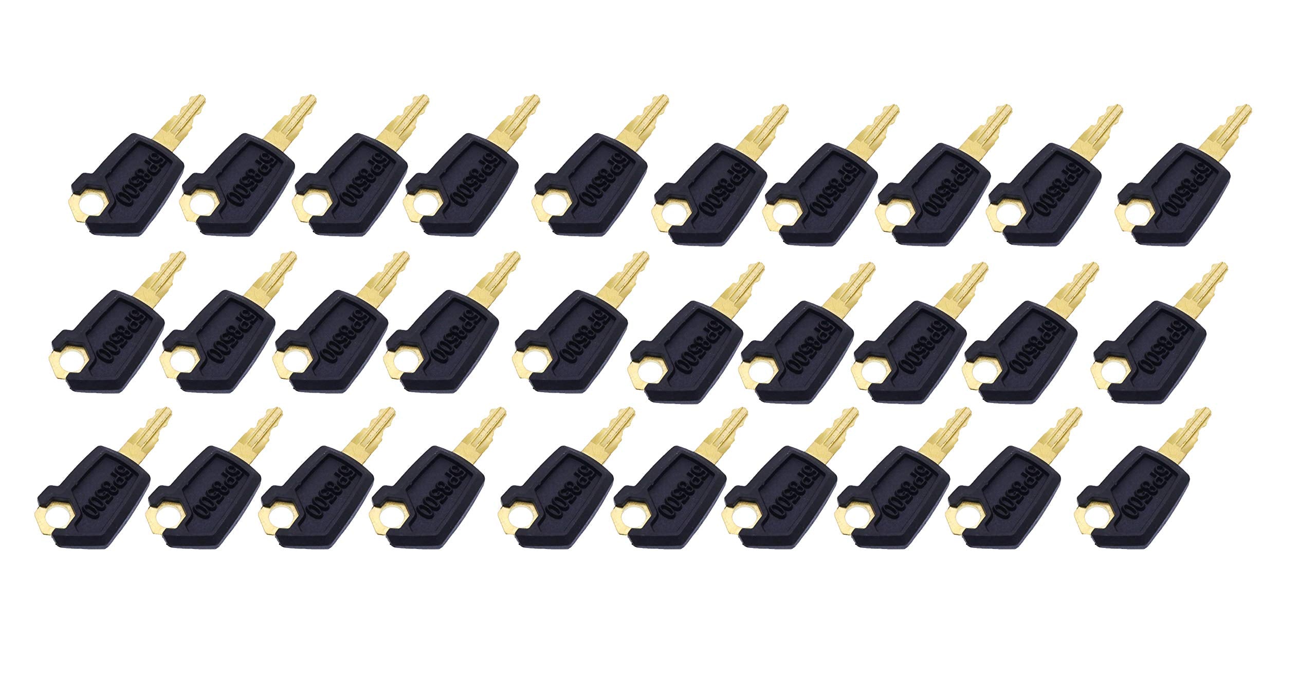 Jeenda 30Pcs Ignition Keys 5P8500 5P-8500 For Caterpillar Cat Heavy Equipment Loaders Excavators Dozers 0964753 0966198 8V4404 9G2777 980K 980H 416C 248B …
