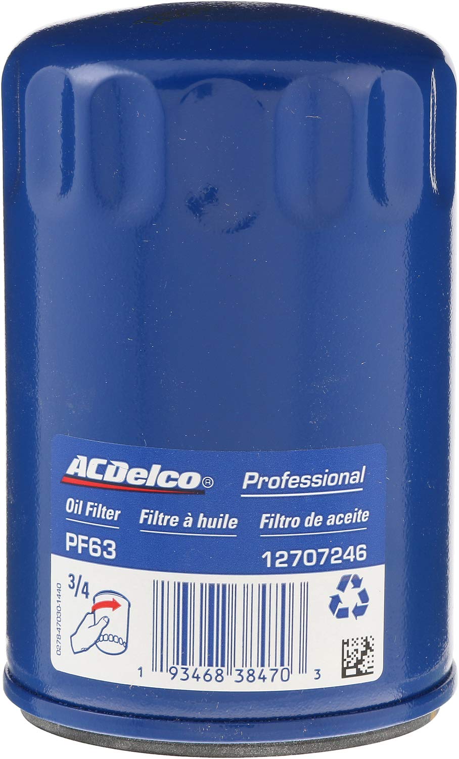 Acdelco Gm Original Equipment Pf63F Durapack Engine Oil Filter (Pack Of 12)