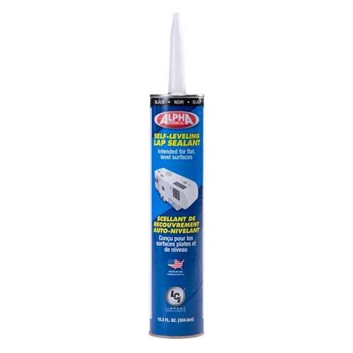 Alpha Systems 862145 1021 Low VOC Self-Leveling Lap Sealant - Black - 10.3 Oz